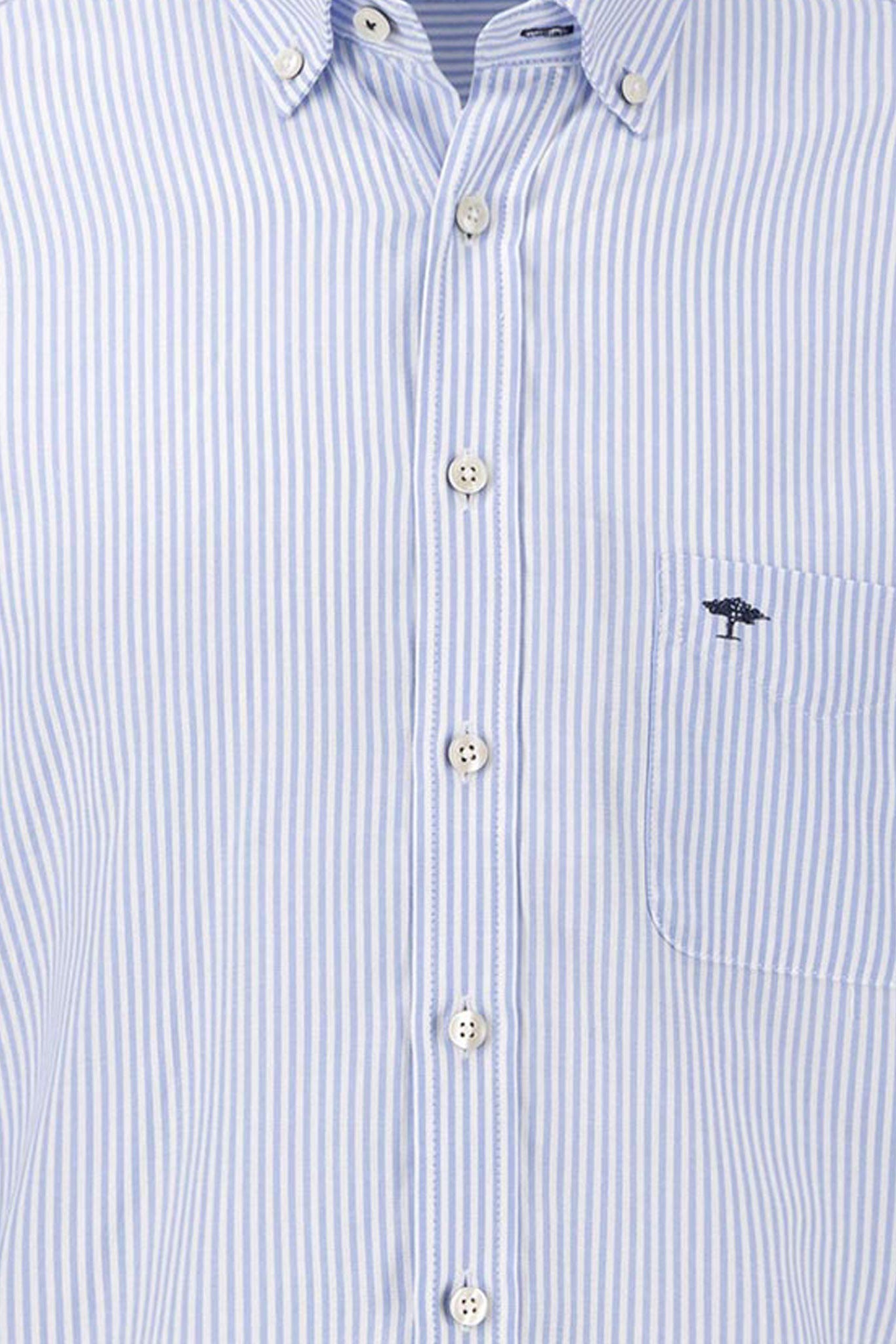 Fynch Hatton Button Down Oxford Shirt - Blue Stripe