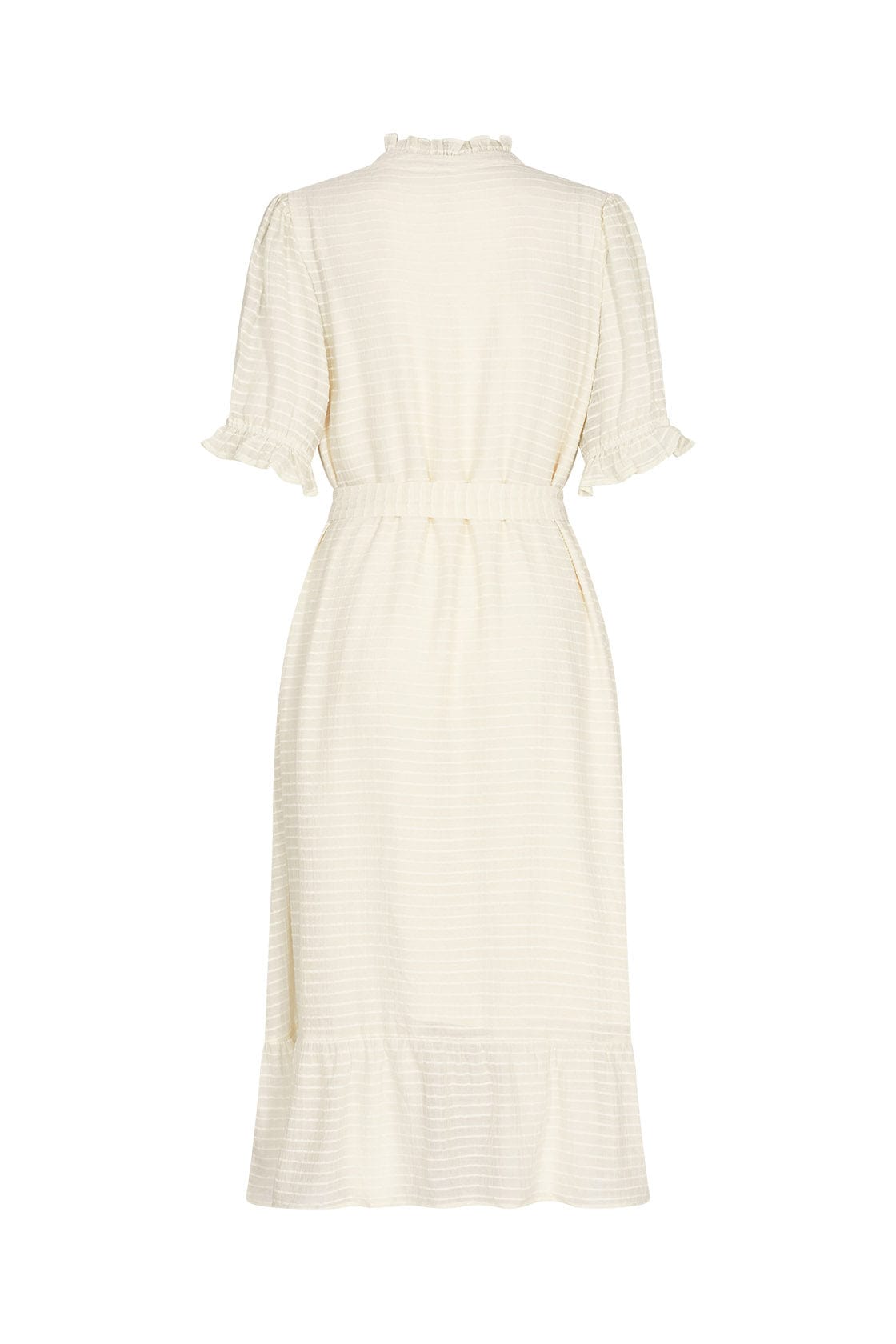 Soya Concept Lara Self Stripe Midi Dress - Cream