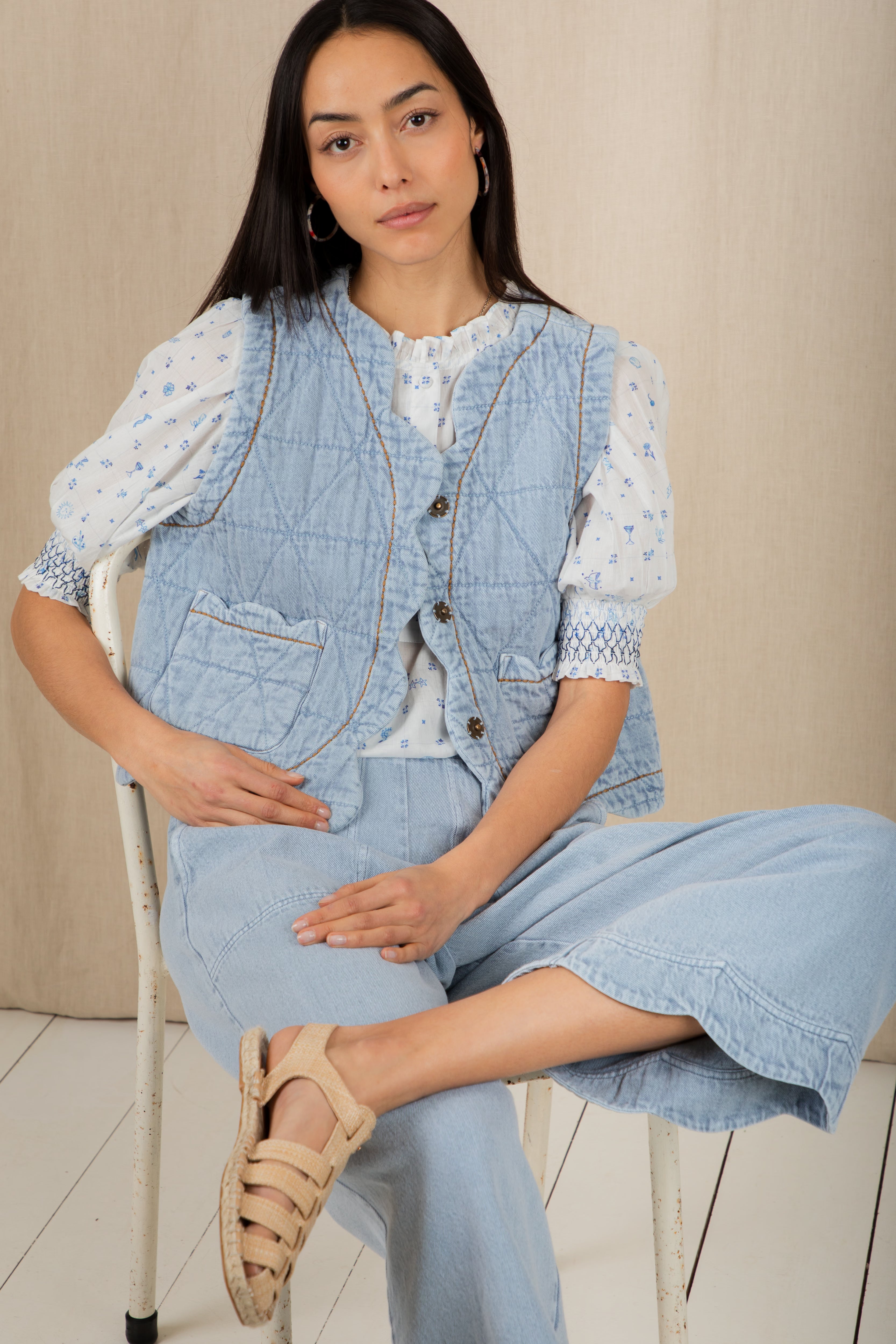 Bonte Loane Shirt - Delft