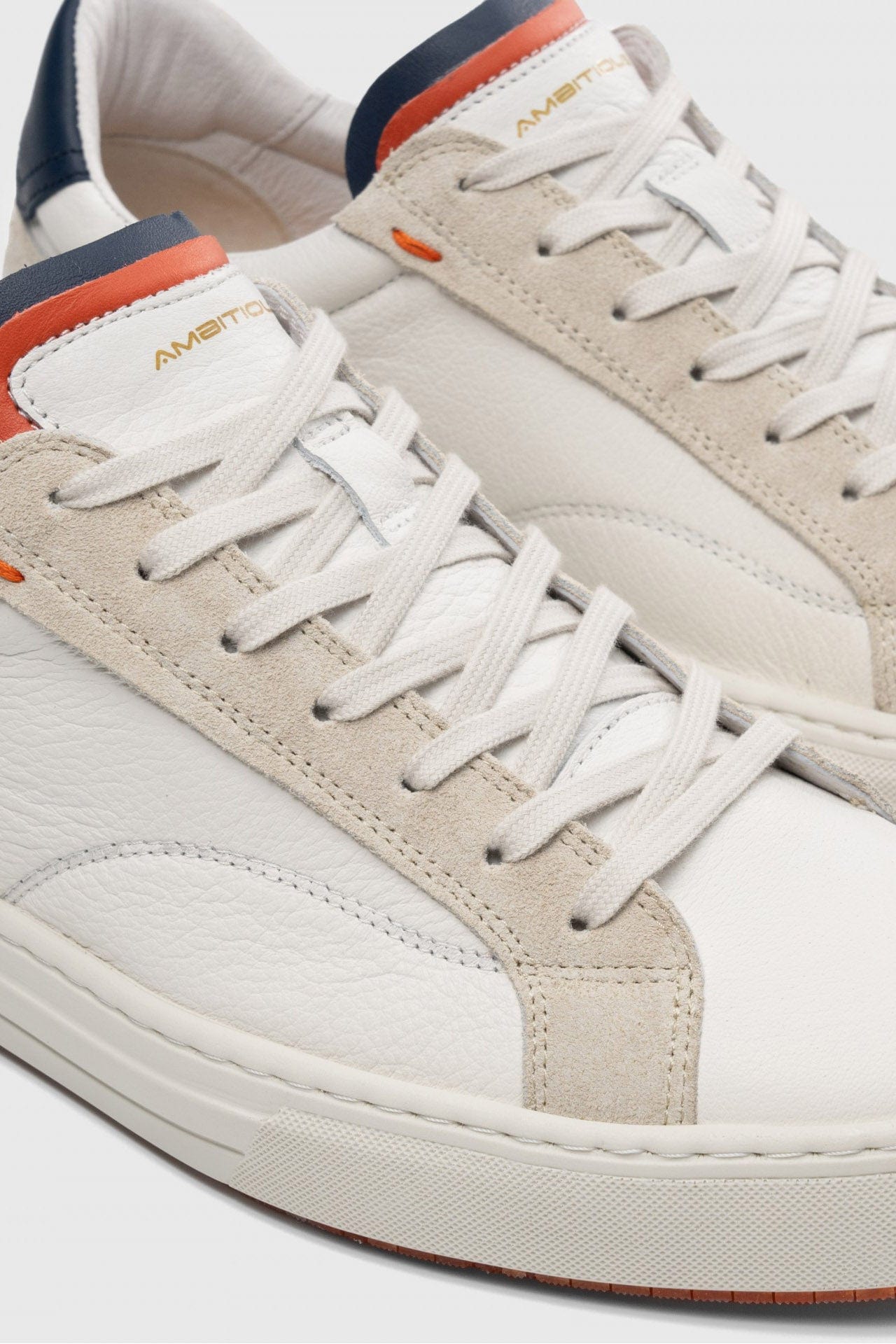 Ambitious Anopolis Lace Up Sneakers - White/Navy