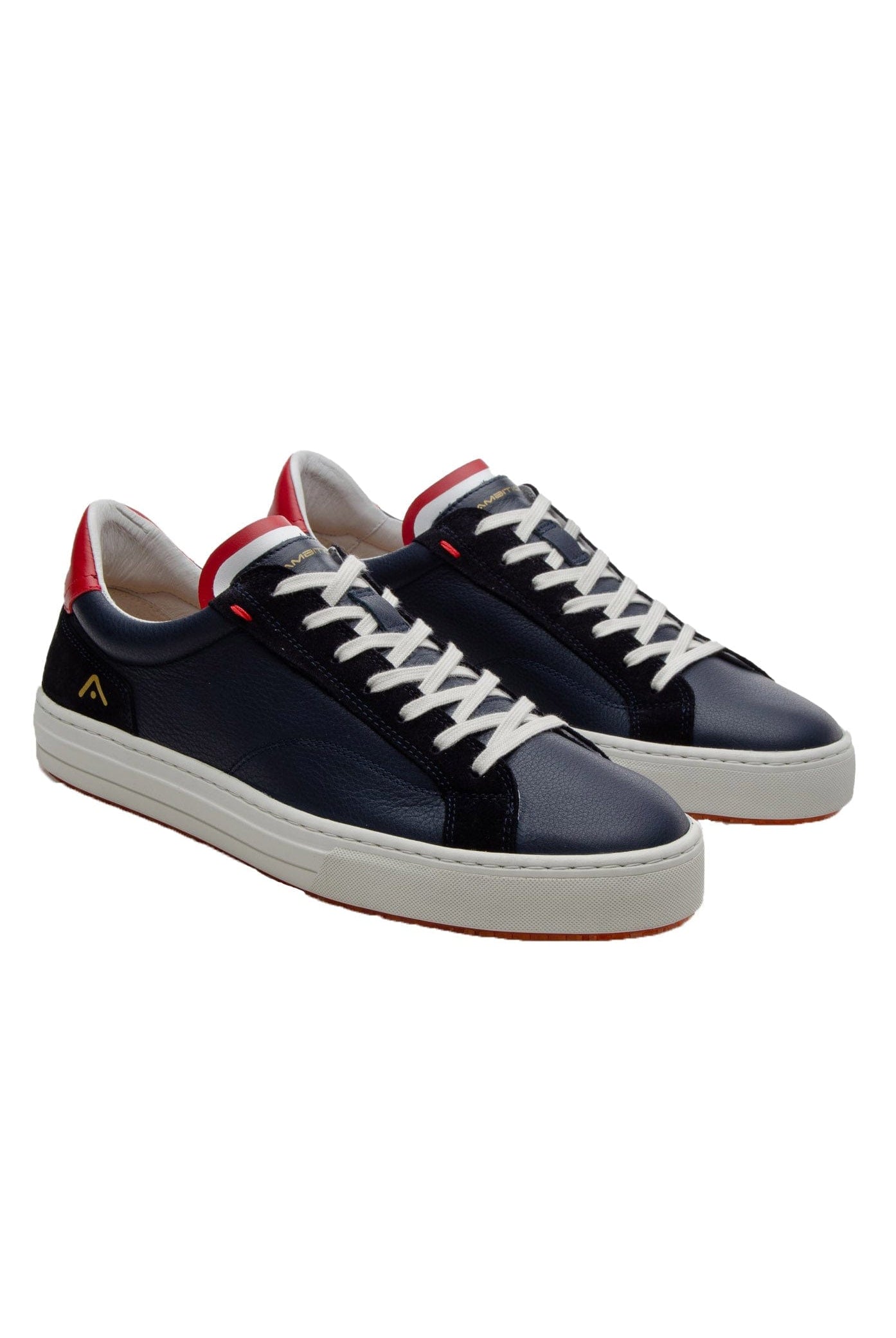 Ambitious Anopolis Lace Up Trainers - Navy/Red