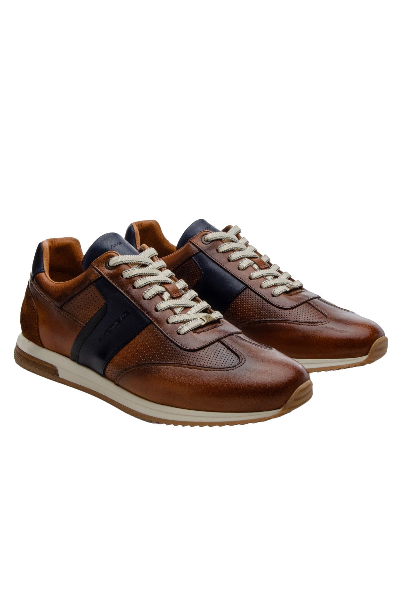 Ambitious Slow Classic Leather Trainers - Cognac
