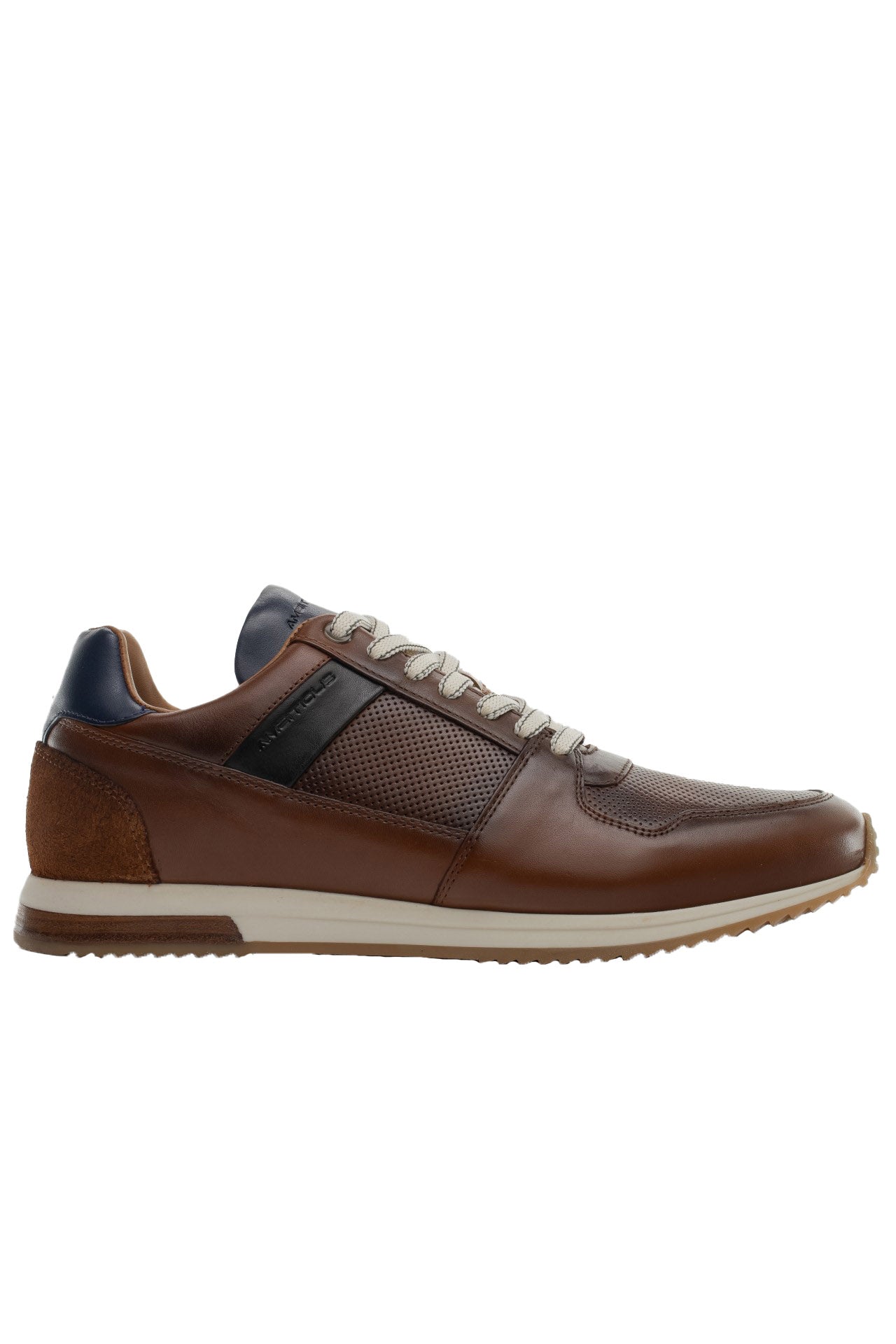 Ambitious Slow Leather Trainers - Cognac