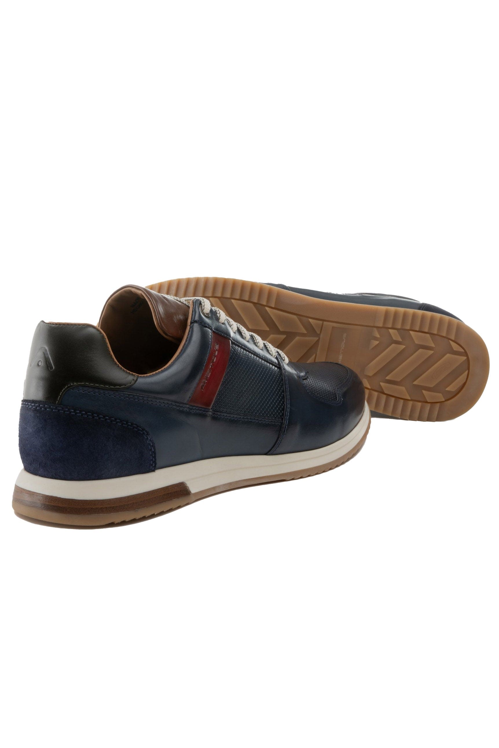 Ambitious Slow Leather Trainers - Navy