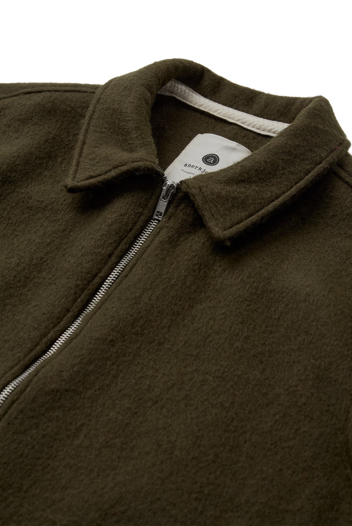 Anerkjendt Hanky Boiled Wool Jacket - Forest Night