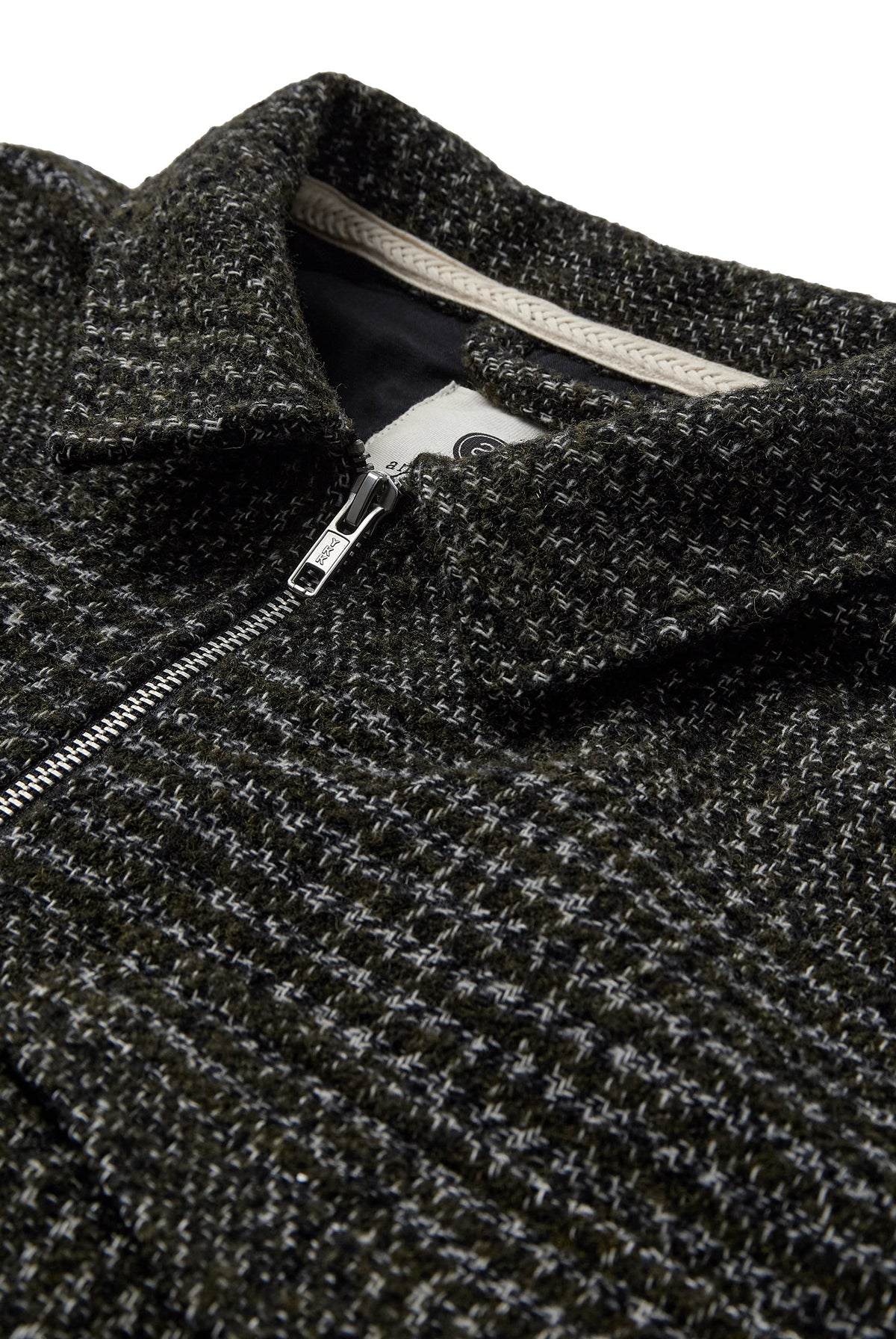 Anerkjendt Hanky Wool Check Jacket - Forest Night