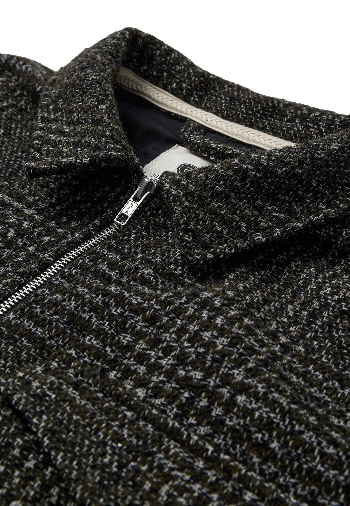 Anerkjendt Hanky Wool Check Jacket - Forest Night