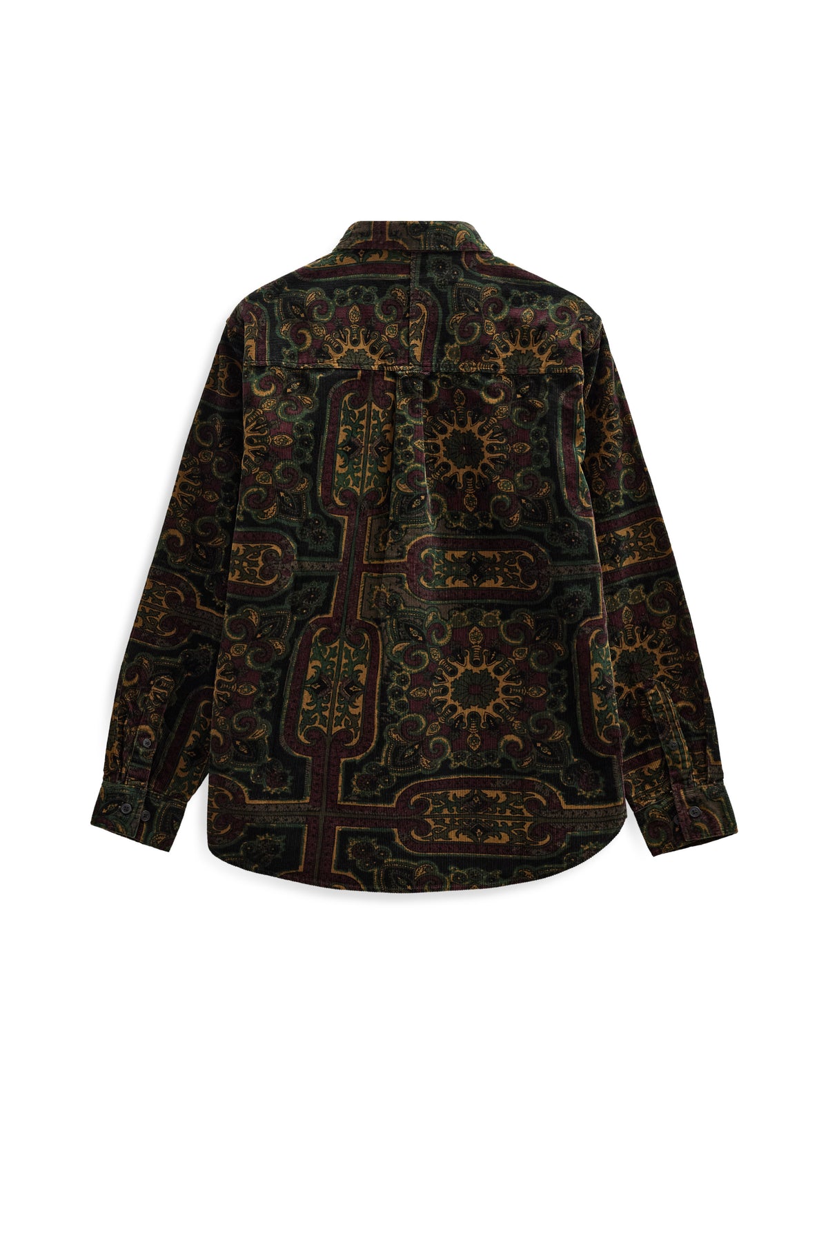 Anerkjendt Leif Cord Jacquard Shirt - Forest Night