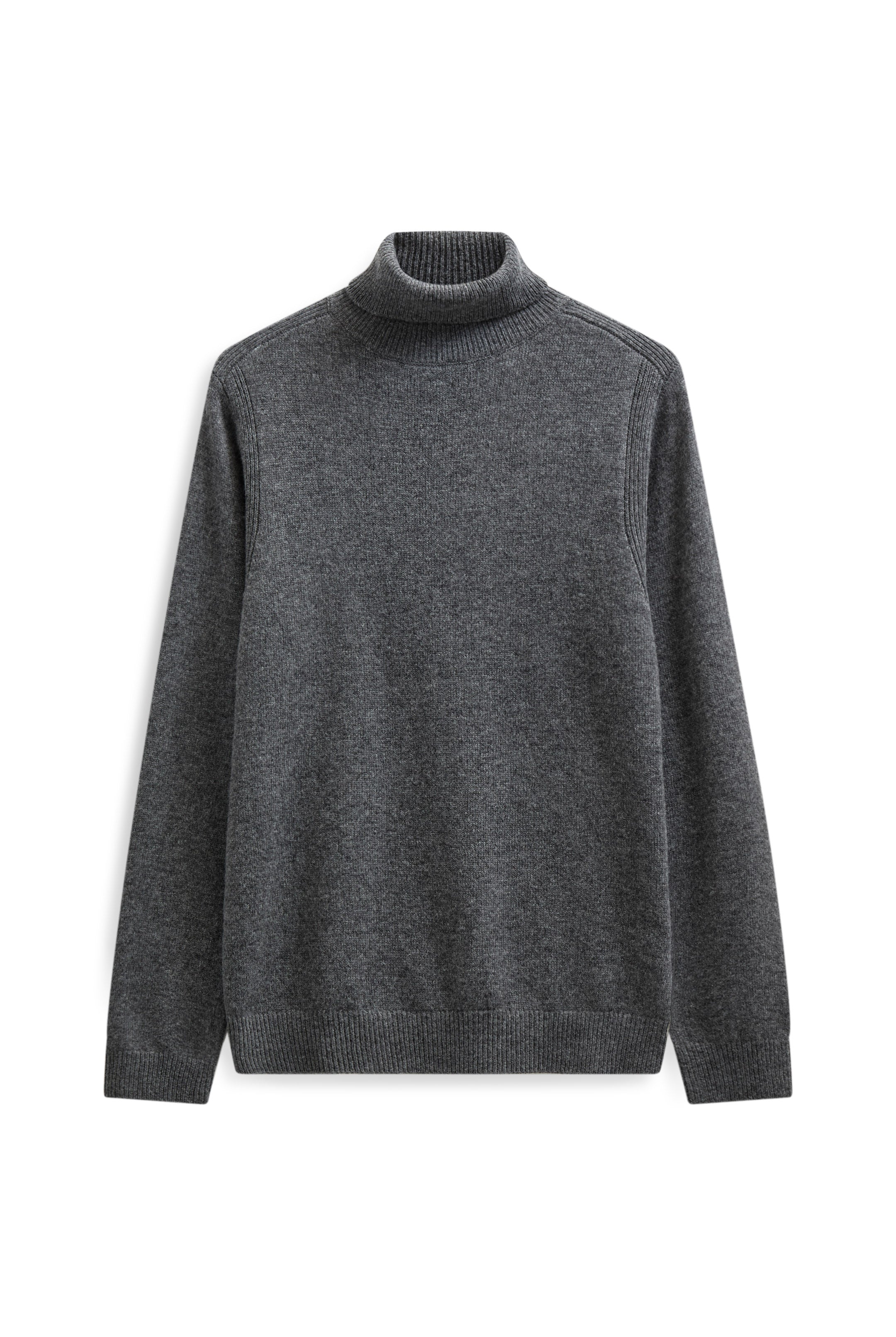 Anerkjendt Nico Lambswool Roll Neck - Magnet Melange