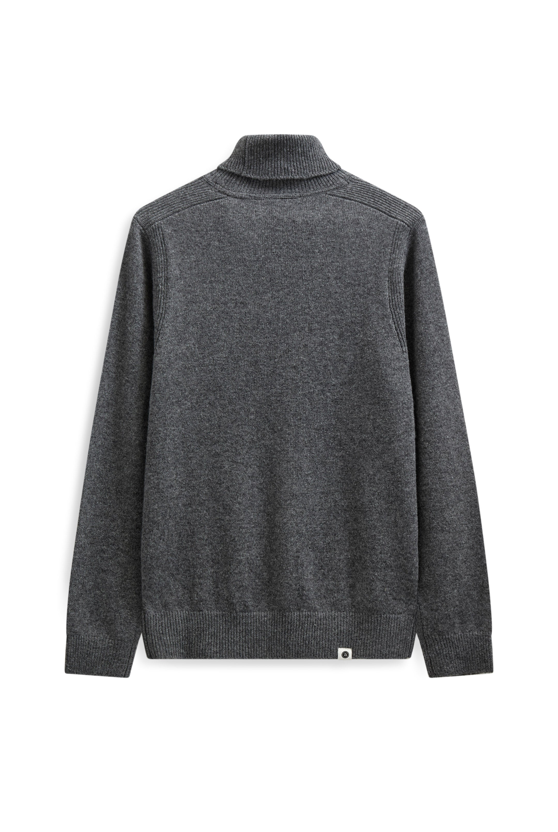 Anerkjendt Nico Lambswool Roll Neck - Magnet Melange