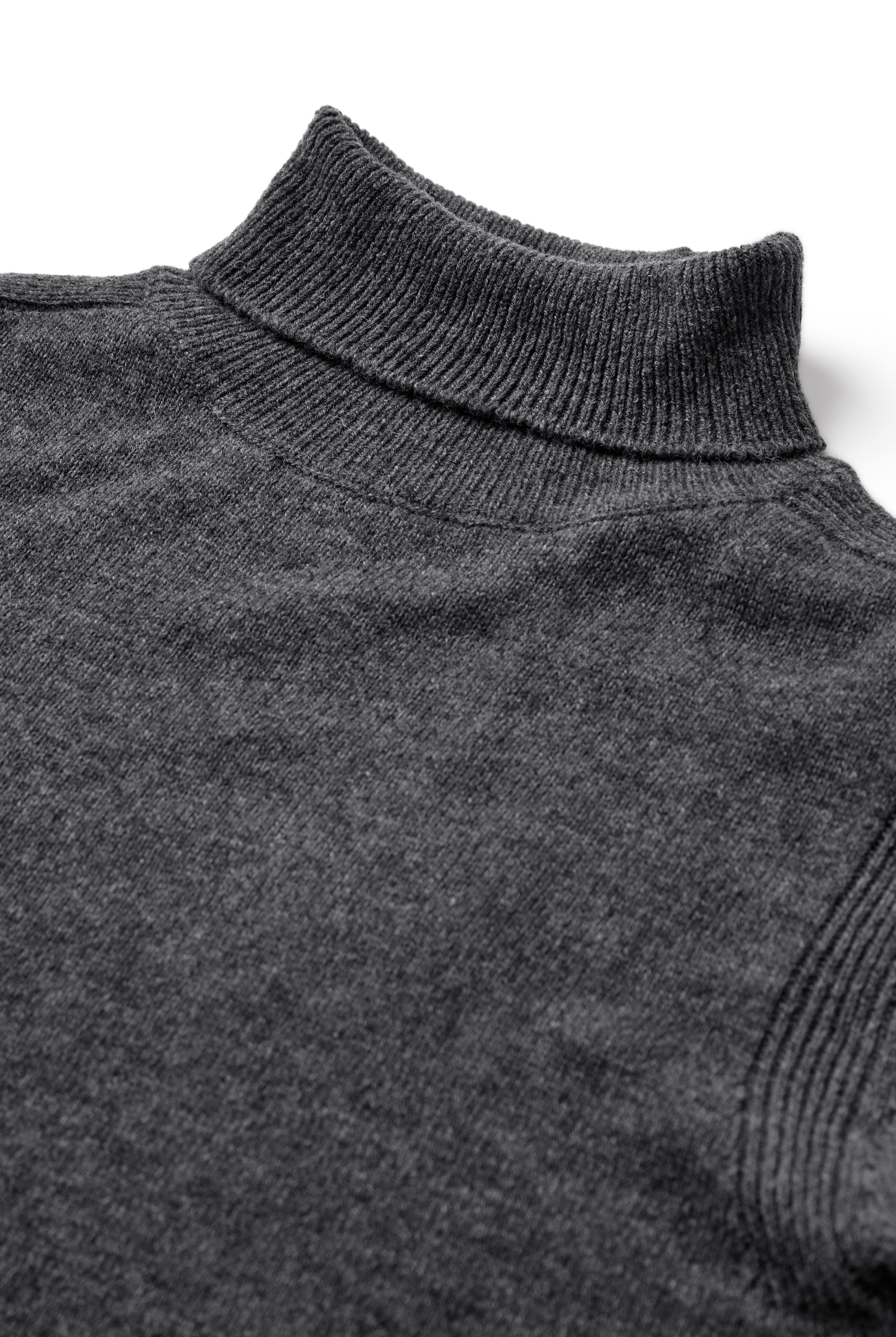 Anerkjendt Nico Lambswool Roll Neck - Magnet Melange