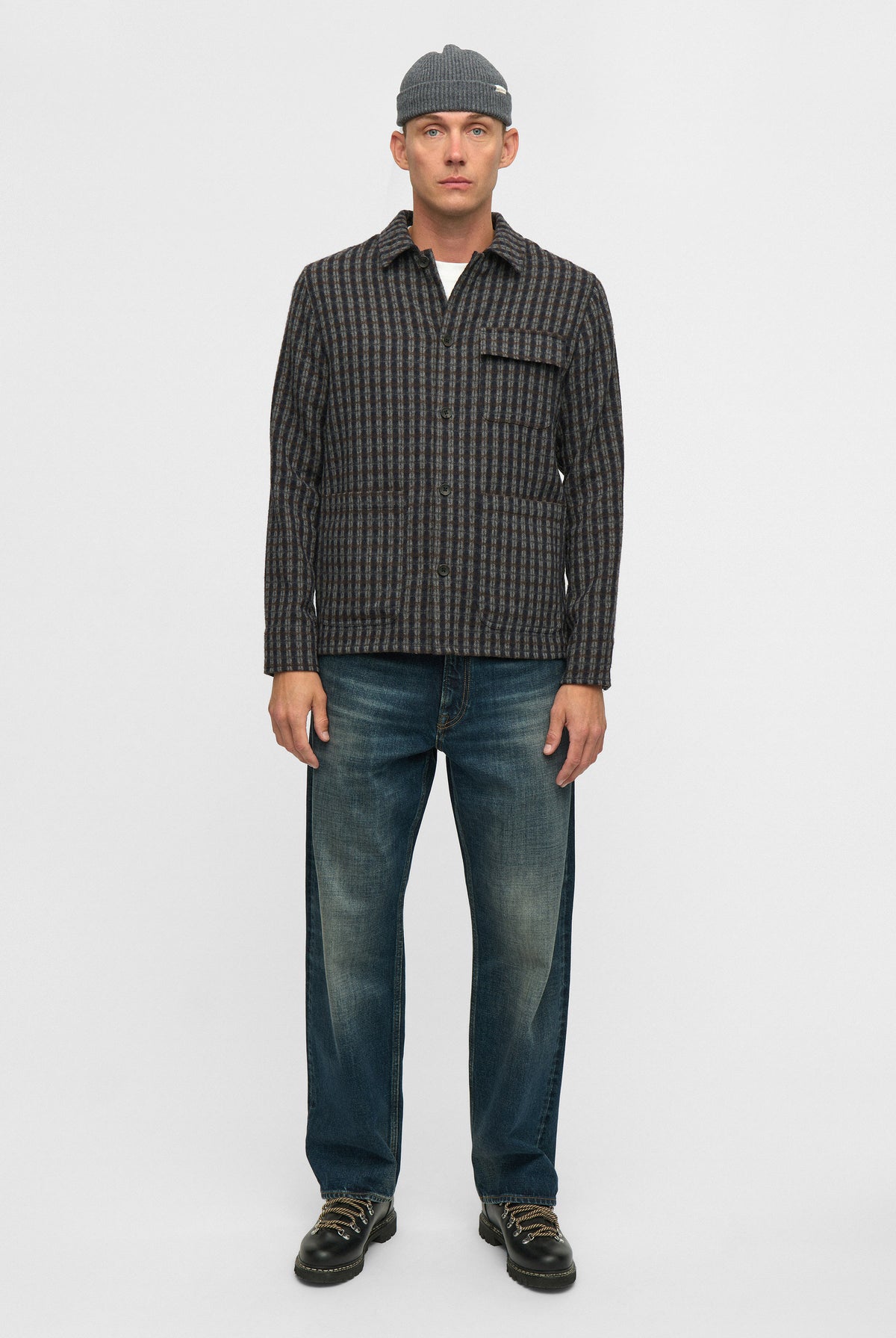 Anerkjendt Odin Wool Overshirt - Magnet