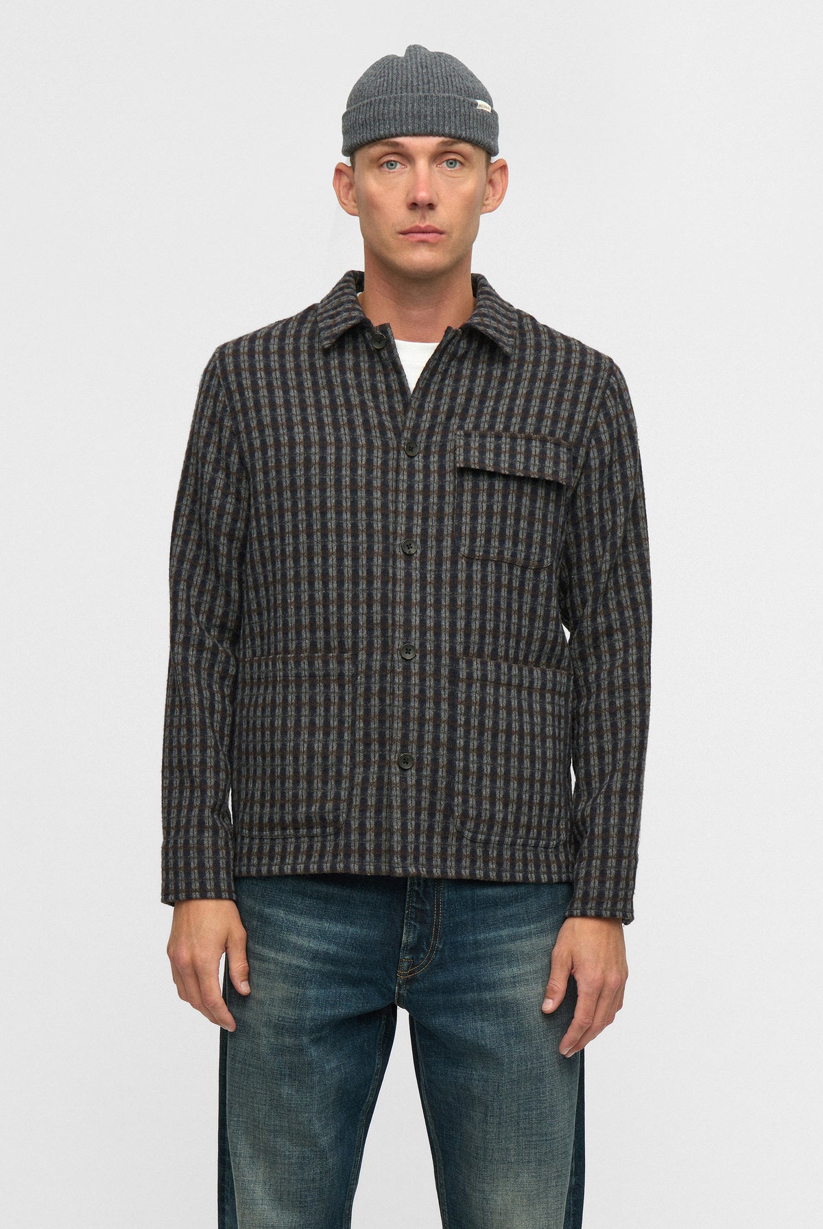 Anerkjendt Odin Wool Overshirt - Magnet