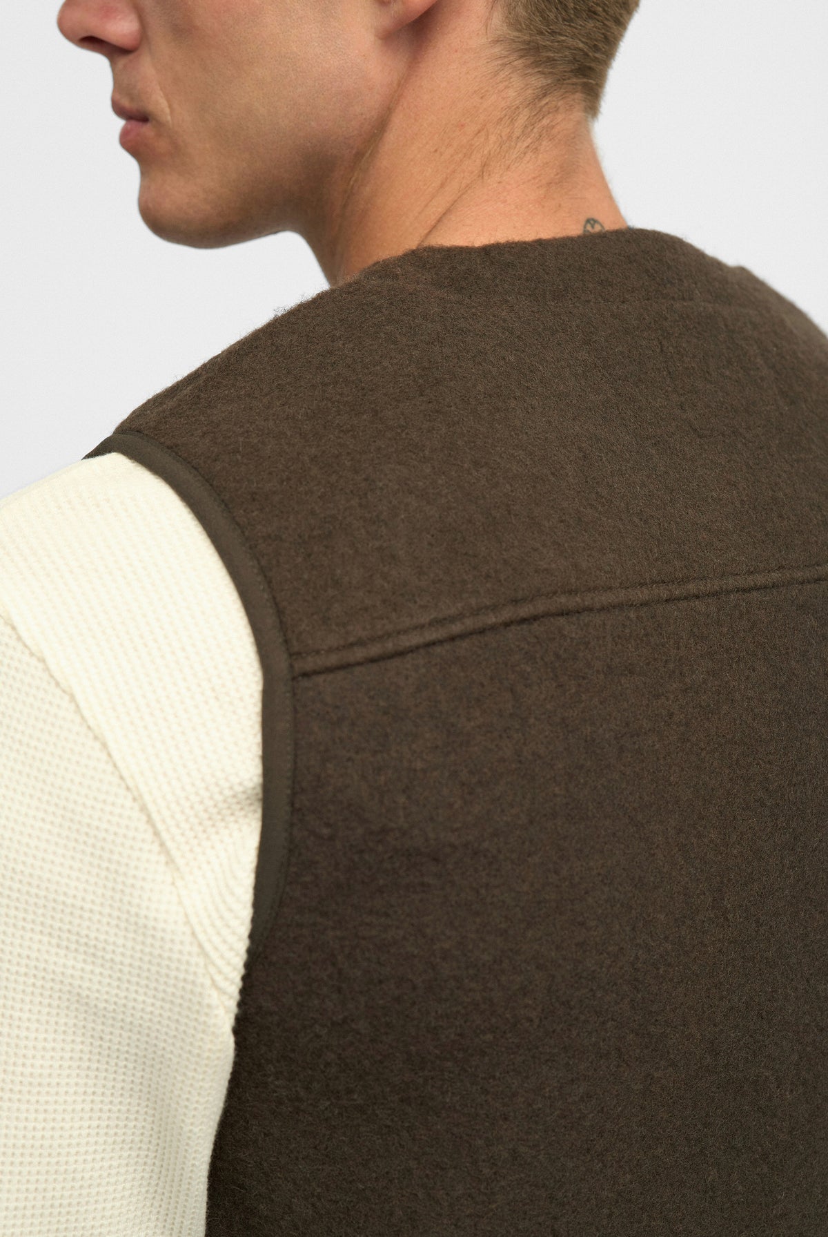 Anerkjendt Ramsus Boiled Wool Gilet - Delicioso