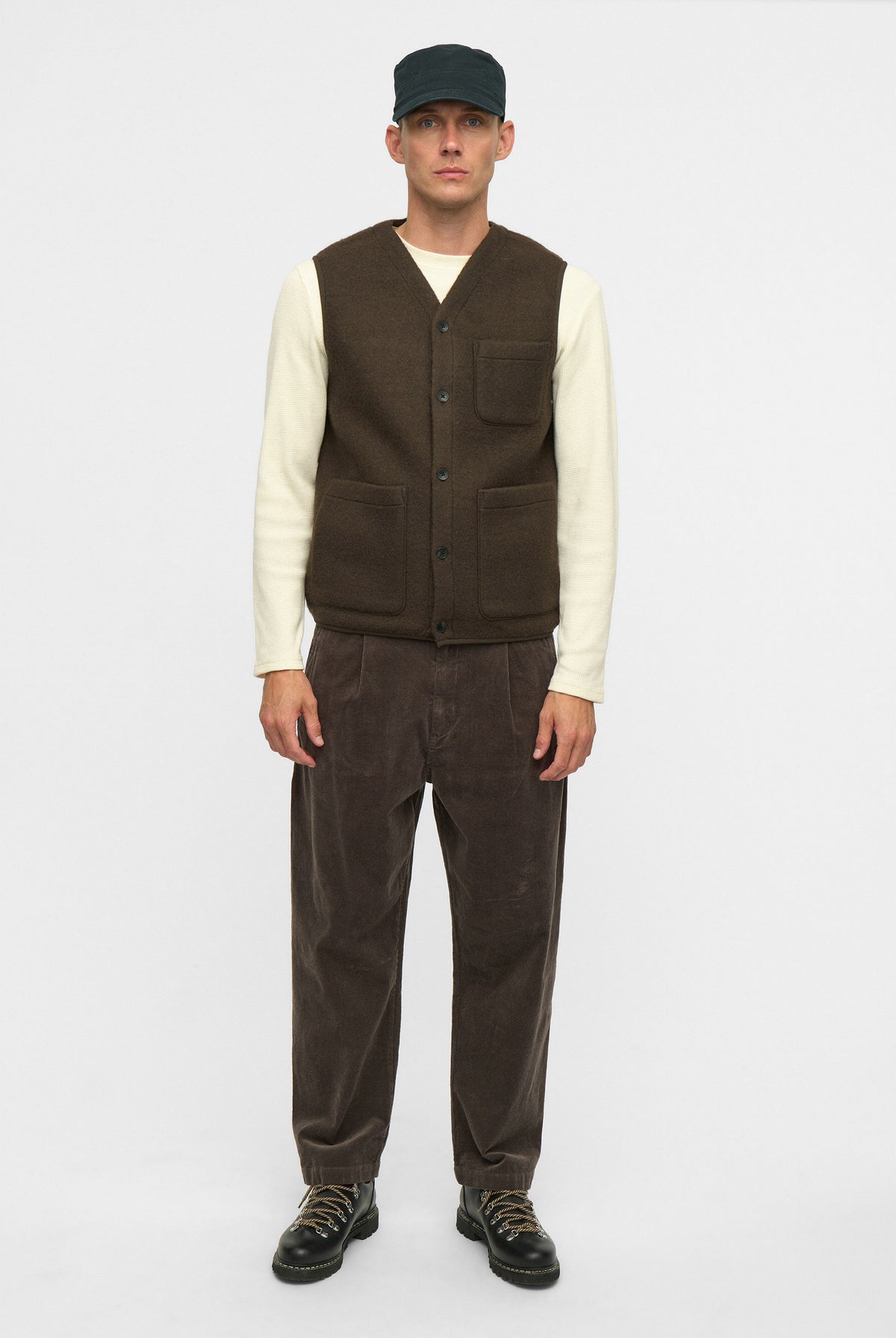 Anerkjendt Ramsus Boiled Wool Gilet - Delicioso