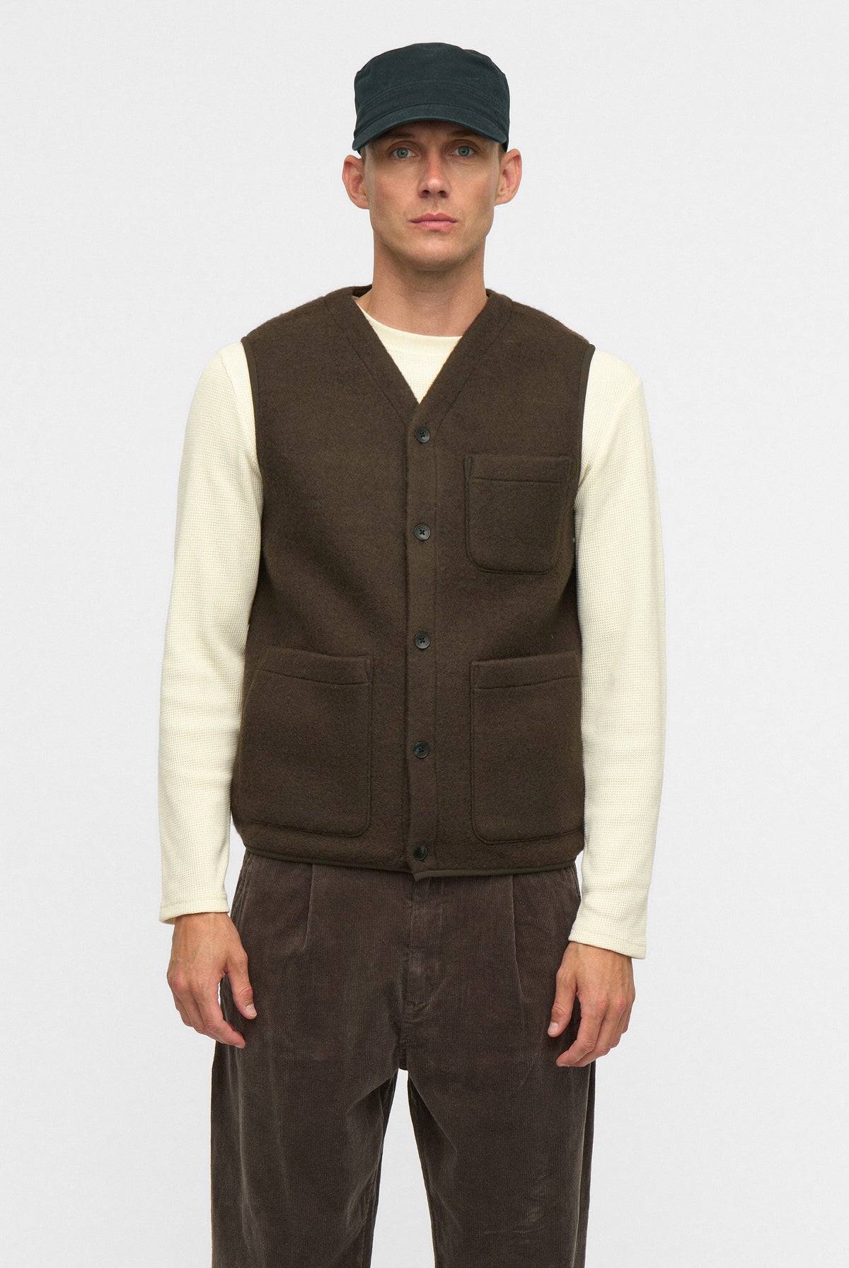 Anerkjendt Ramsus Boiled Wool Gilet - Delicioso