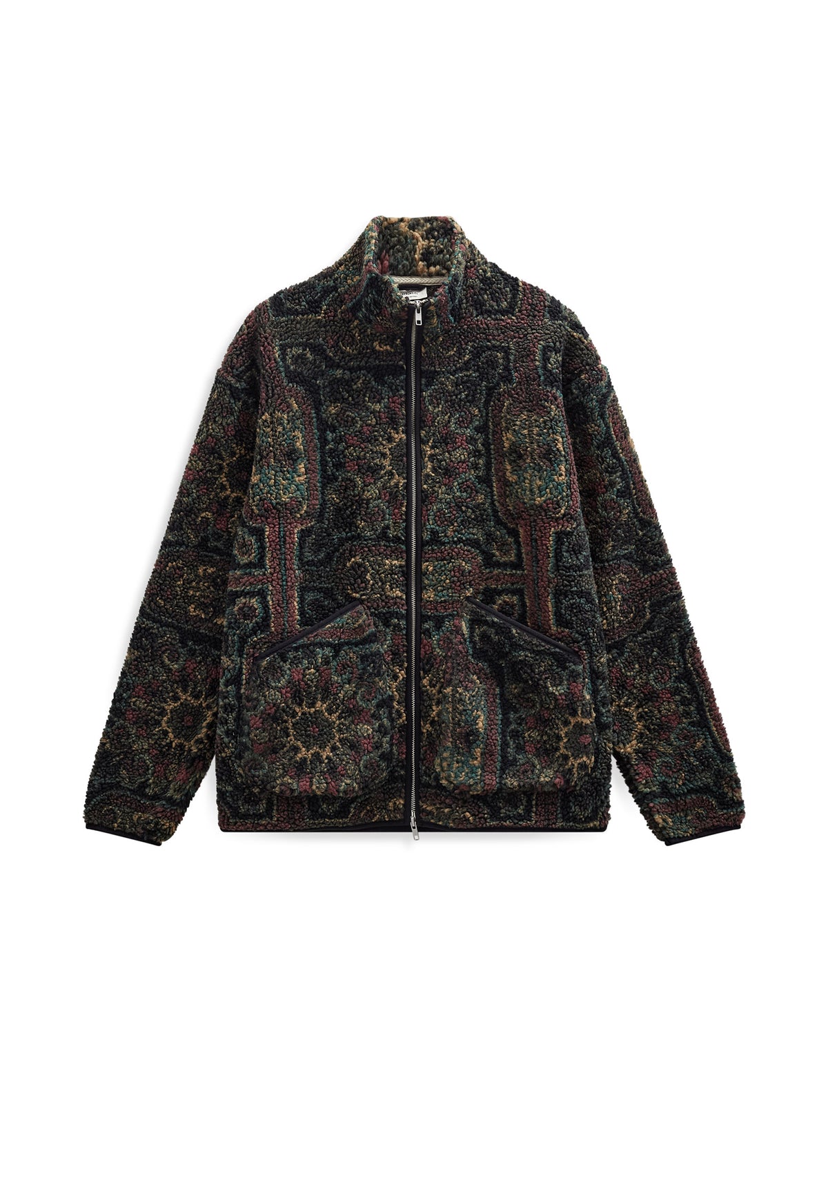 Anerkjendt Toni Jacquard Teddy Fleece - Forest Night