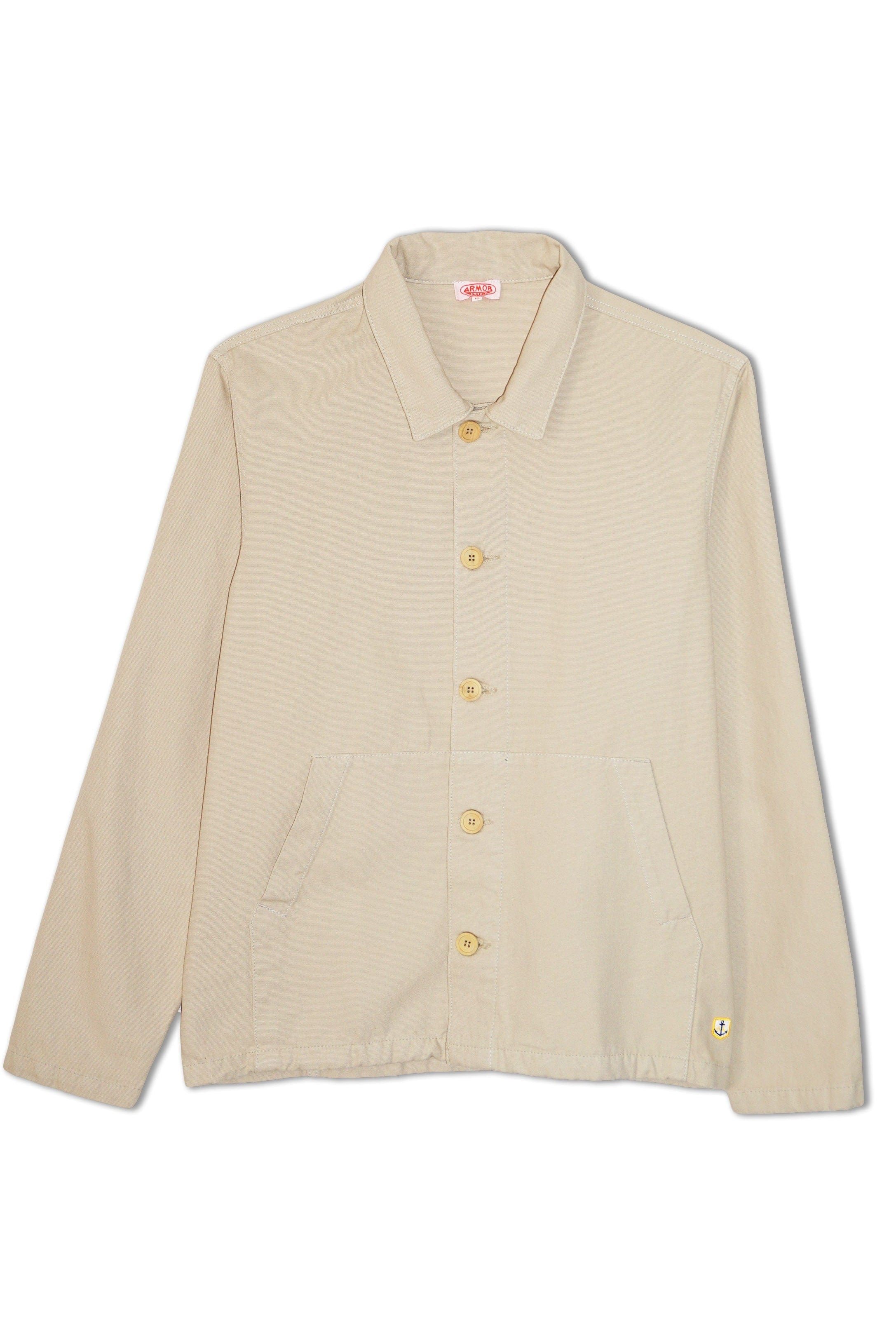 Armor Lux Fisherman Cotton Canvas Jacket - Oyster
