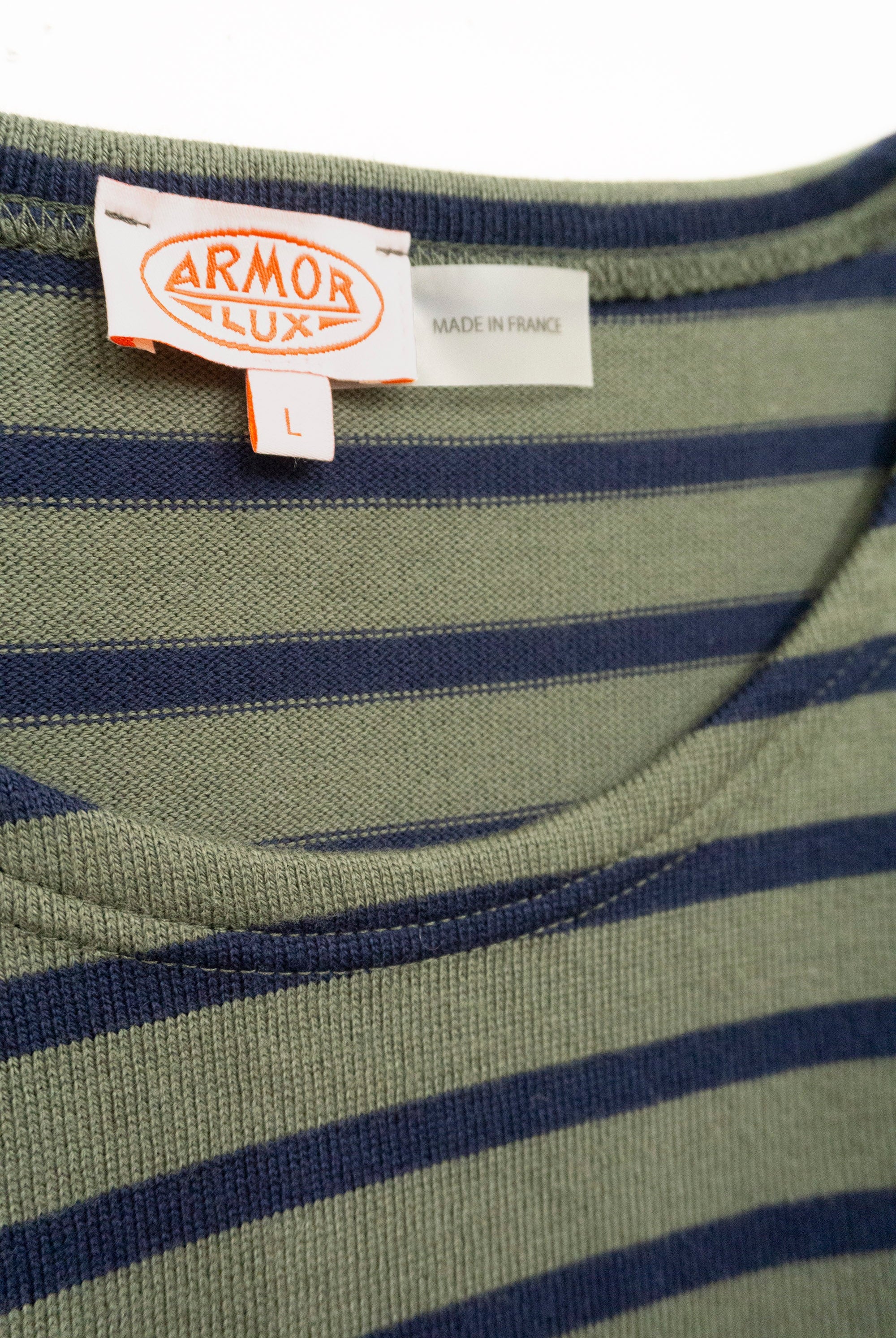 Armor Lux Heritage Breton Striped Top - Chimera/Marine Deep