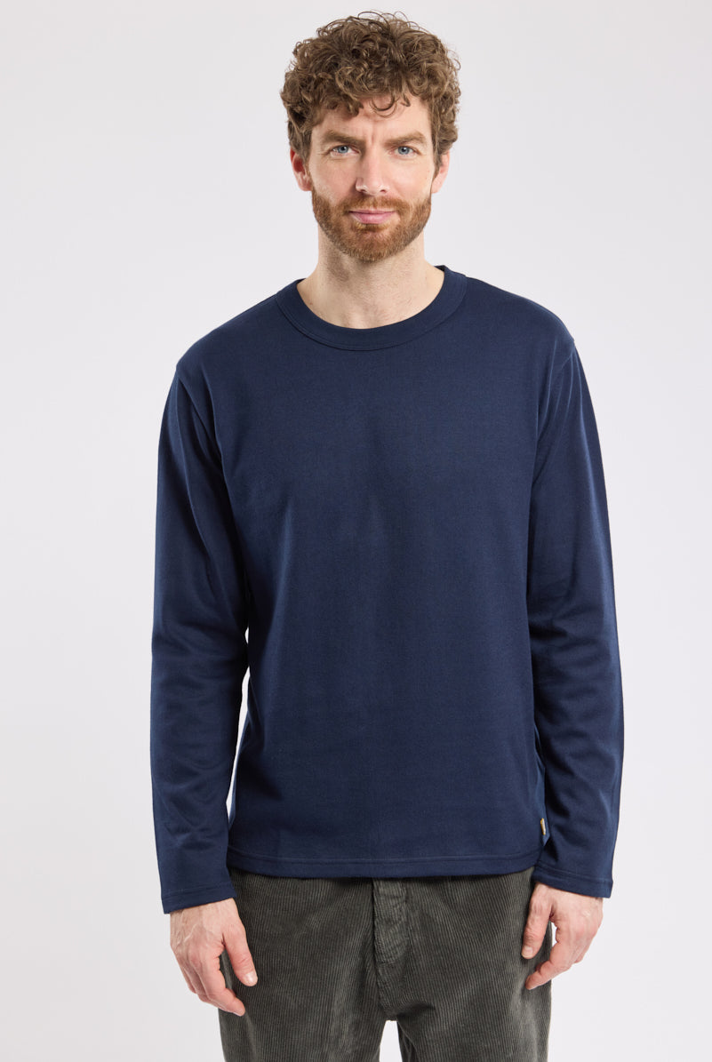 Armor Lux Heritage Plain Long Sleeve Top - Marine Deep