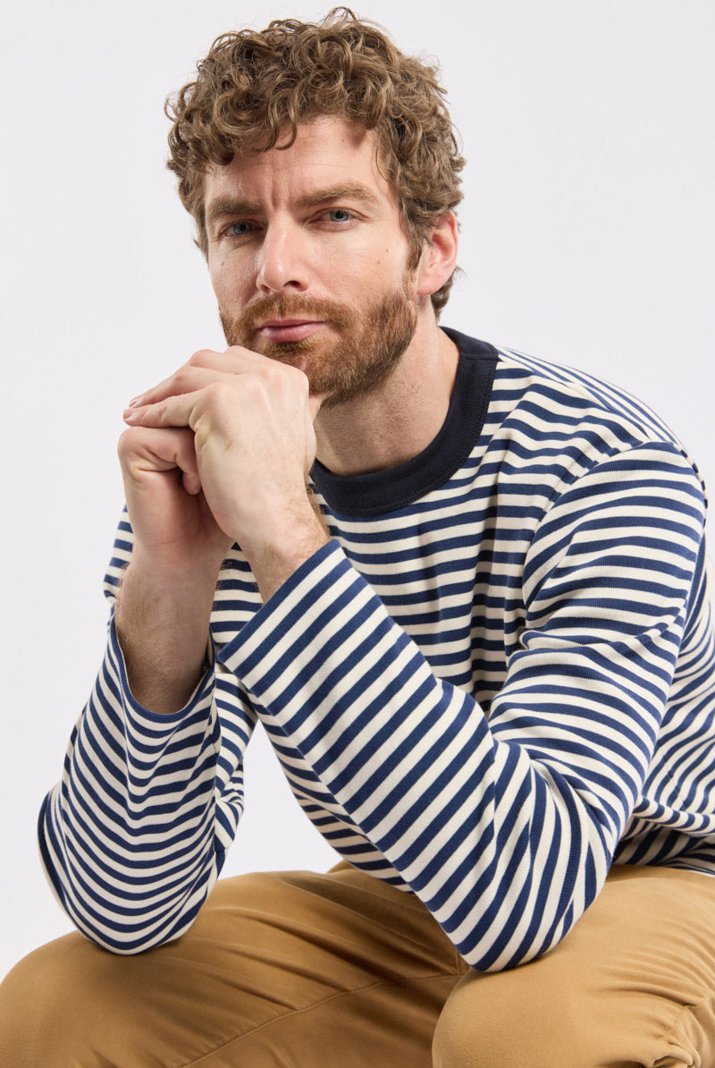 Armor Lux Heritage Striped Top - Chimera/Marine Deep