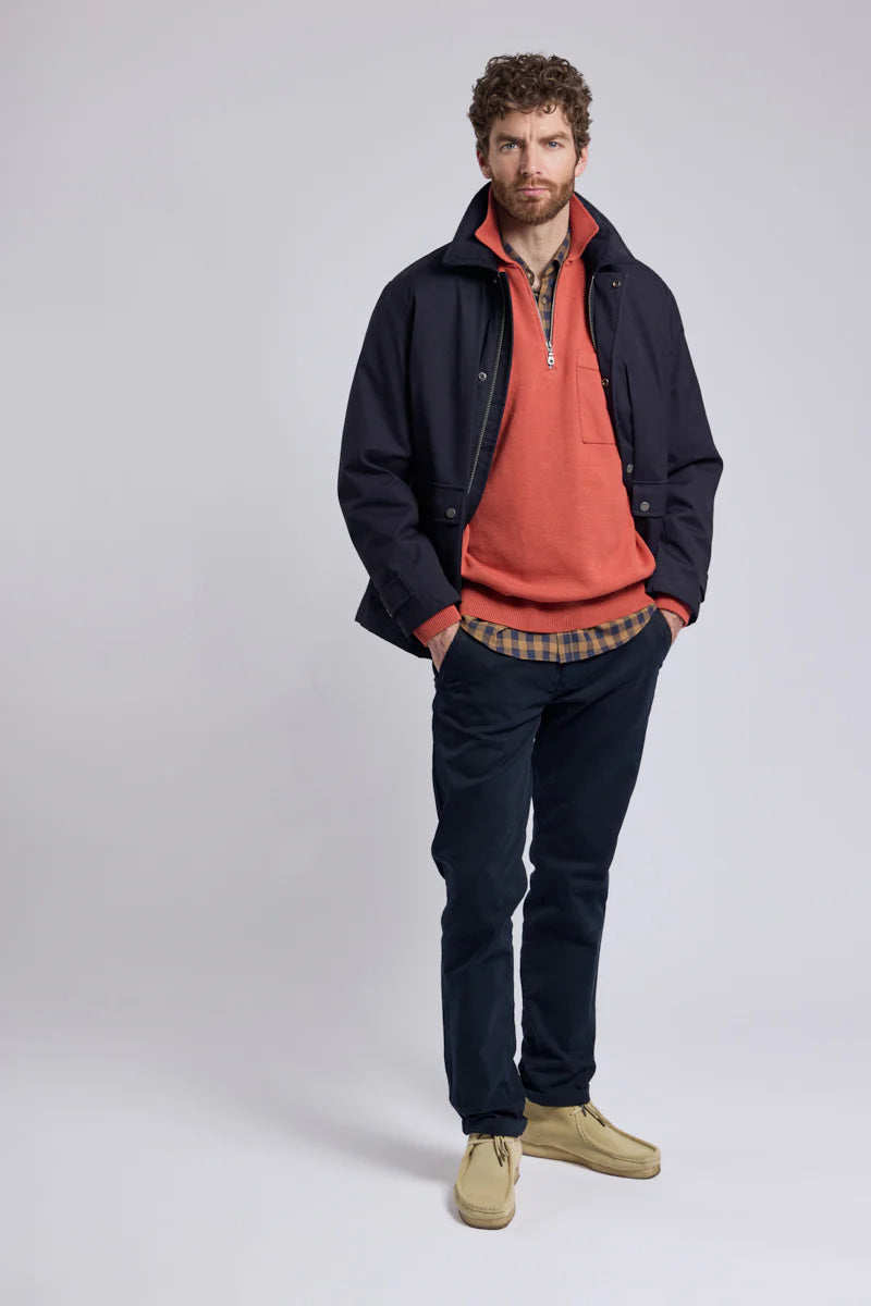 Armor Lux Water Repellent Quilted Jacket - Rich Navy