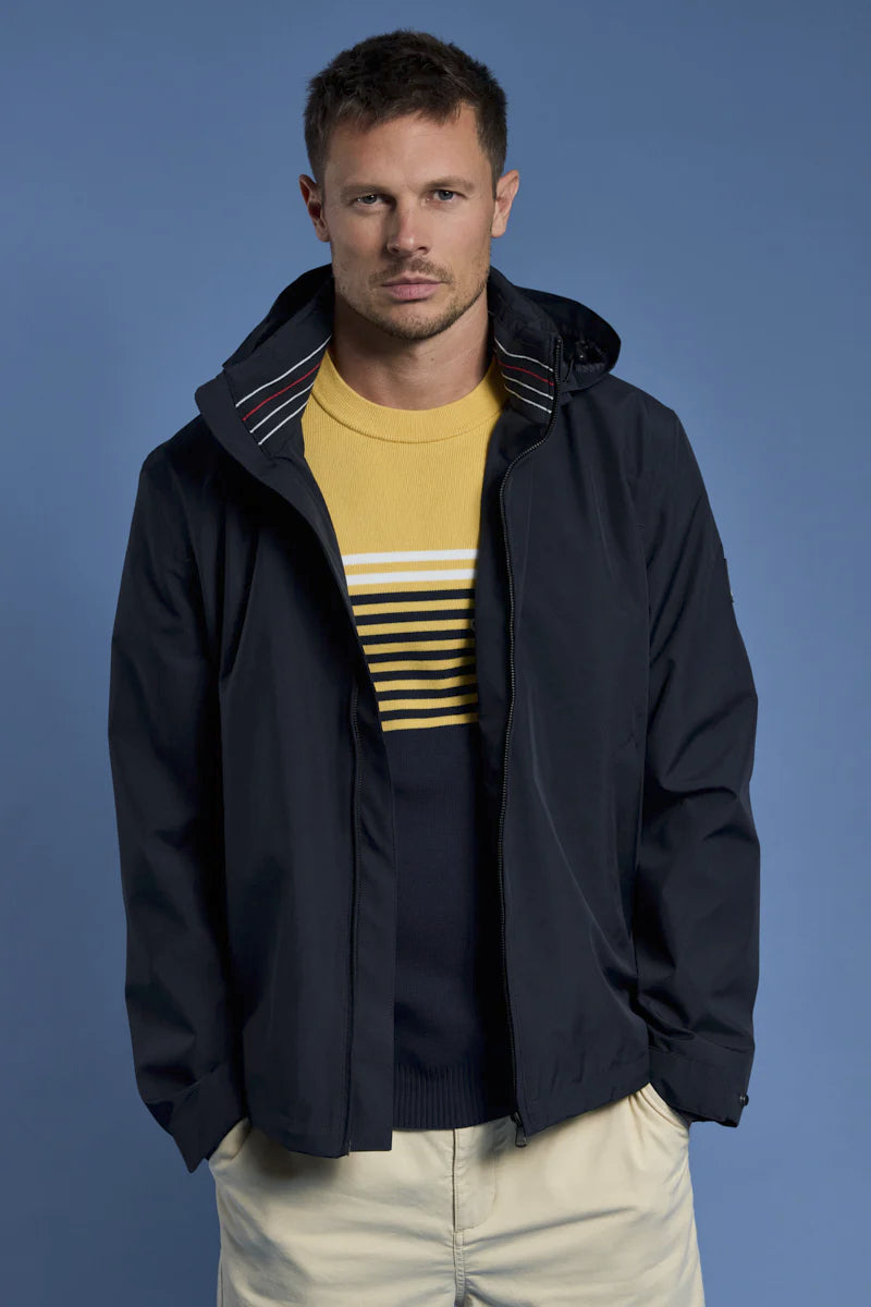 Armor Lux x Bermudes Waterproof Jacket - Marine Deep