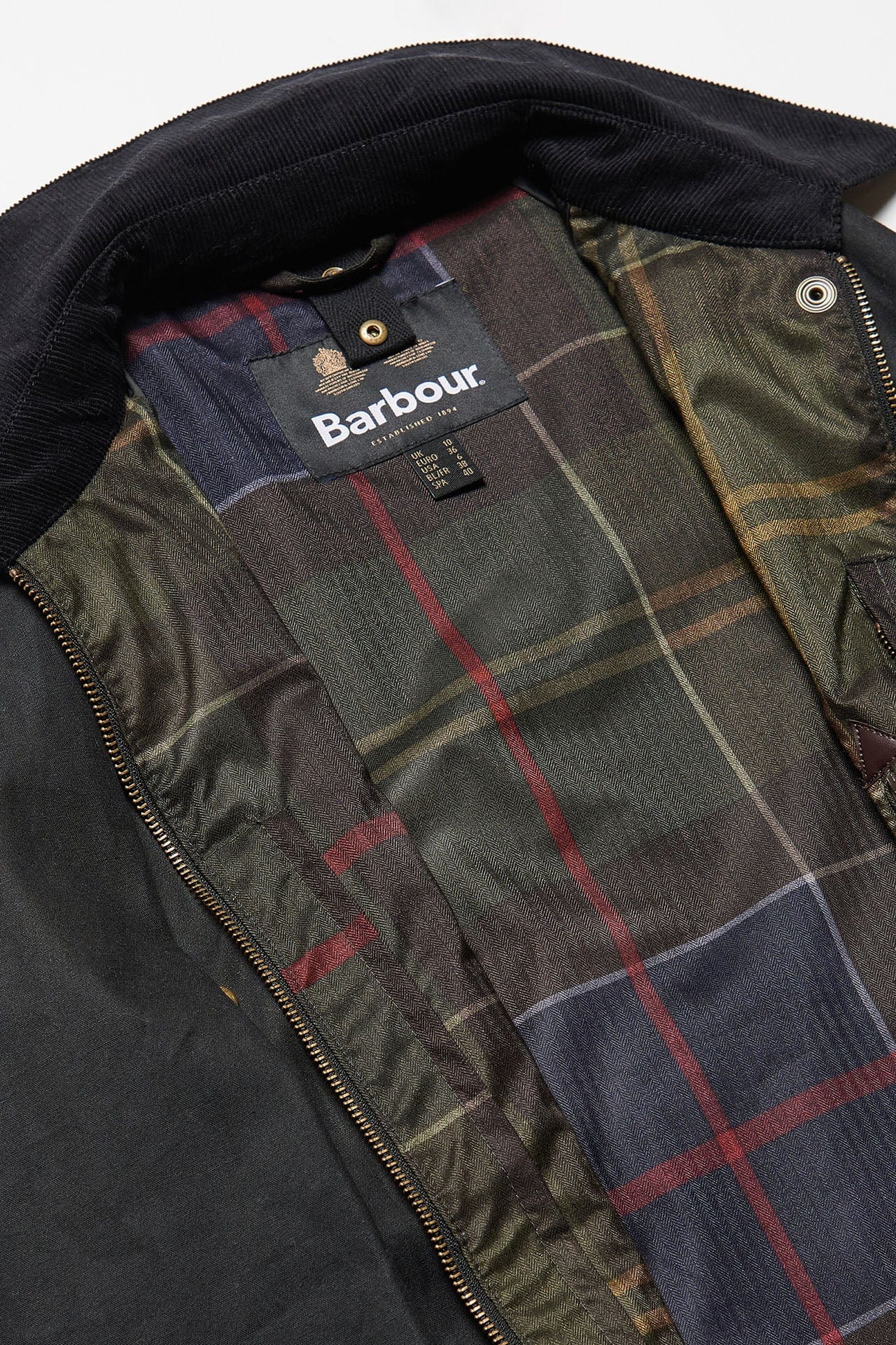 Barbour Acorn Wax Jacket - Black/Classic