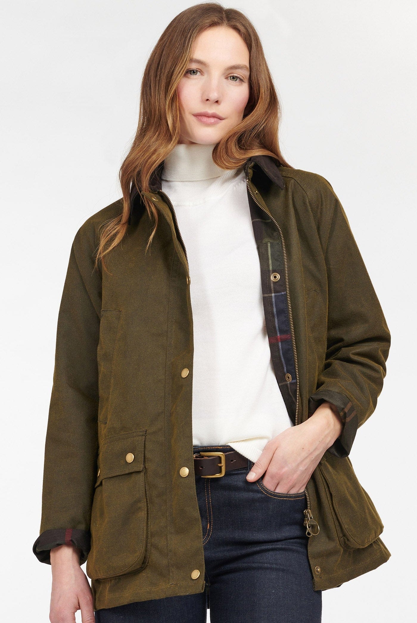 Barbour Acorn Wax Jacket - Olive