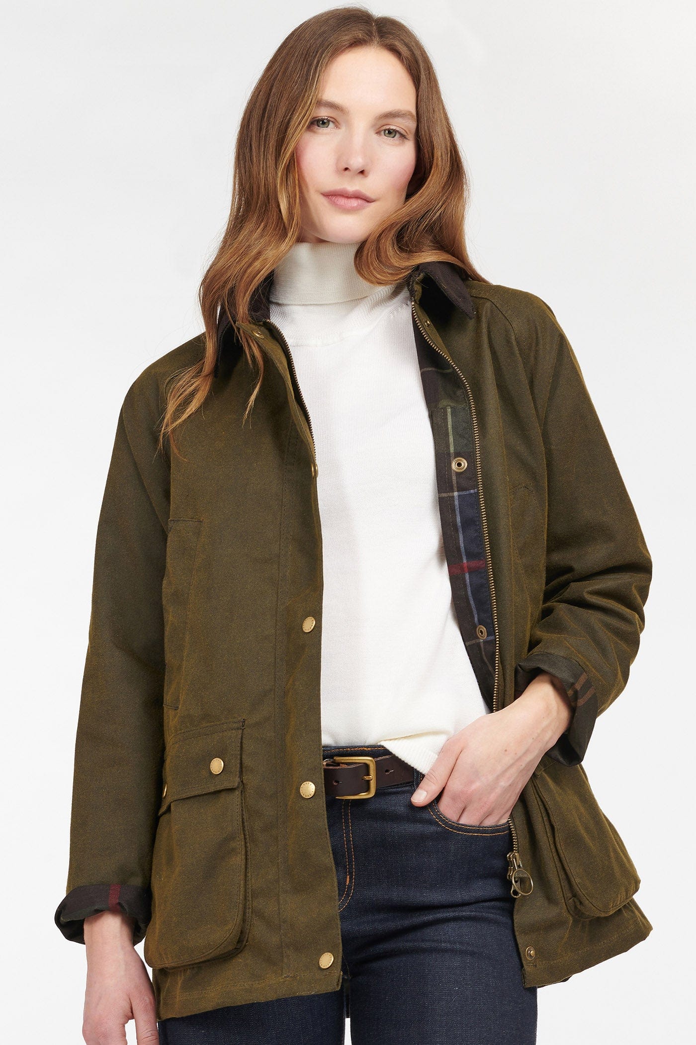 Barbour Acorn Wax Jacket - Olive