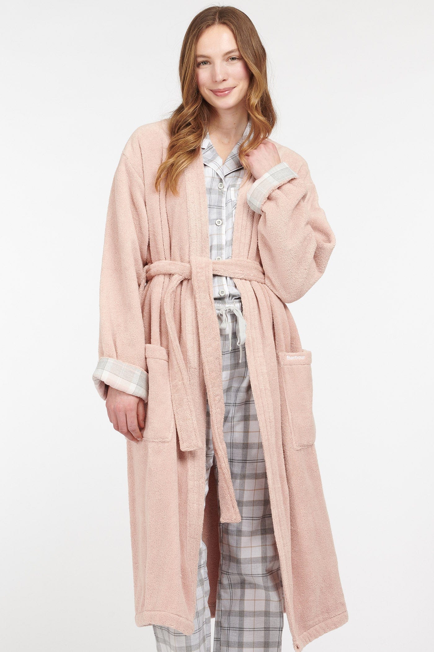 Barbour Ada Dressing Gown - Light Pink