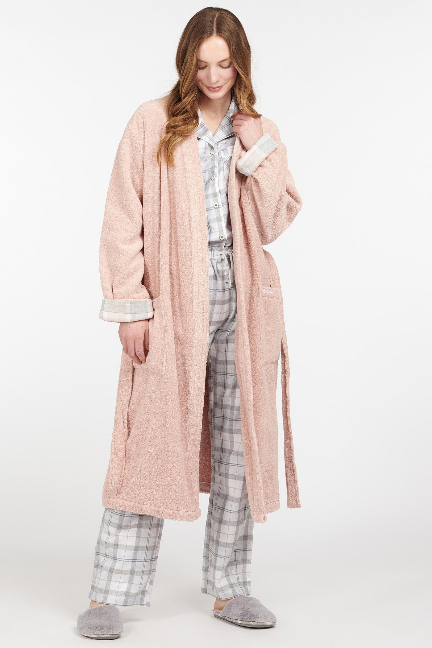 Barbour Ada Dressing Gown - Light Pink