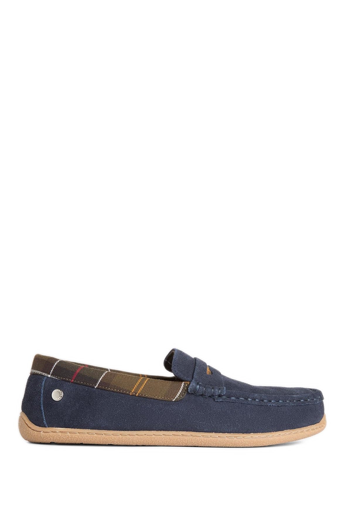Barbour Albert Slipper - Navy Suede