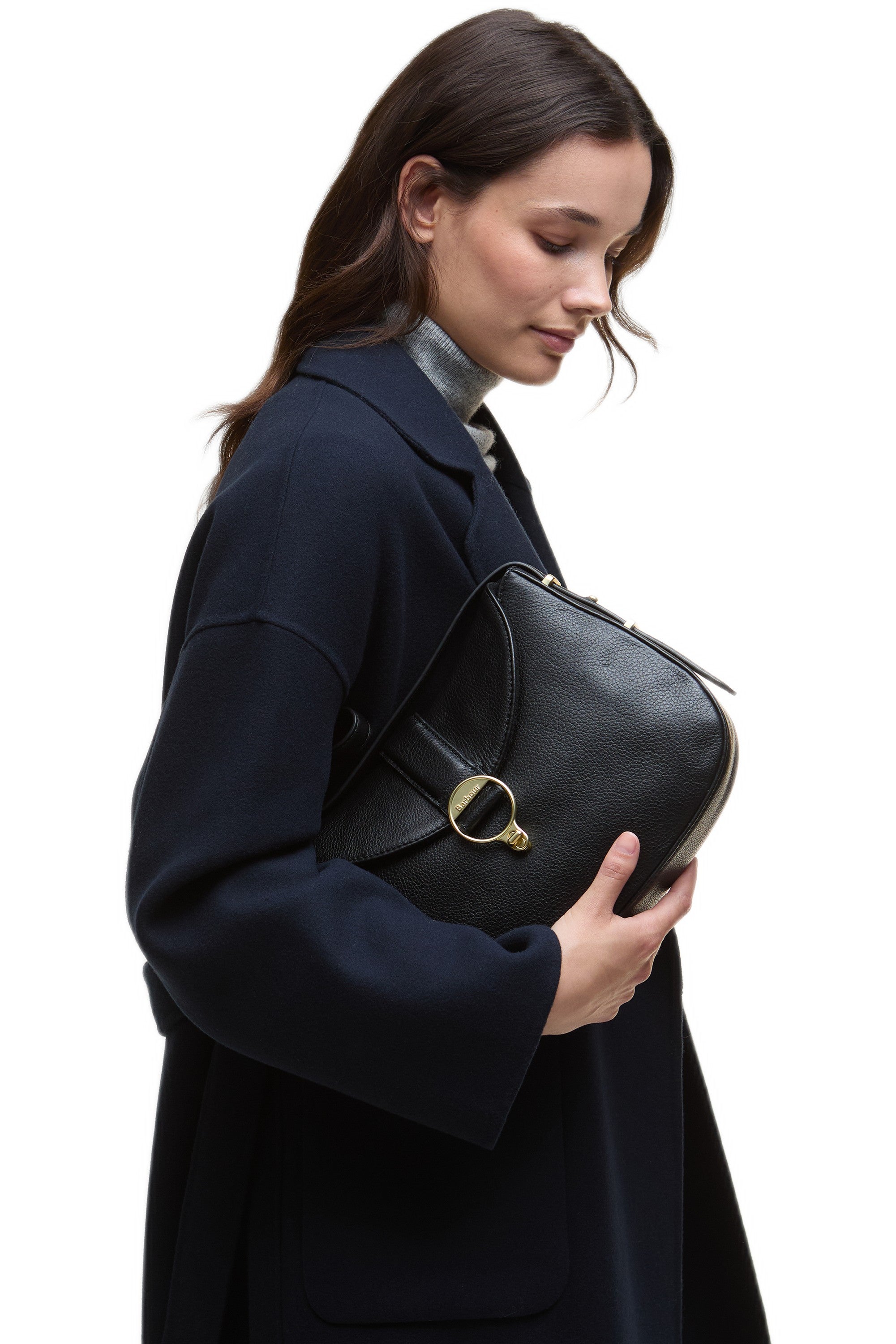 Barbour Alder Leather Sling Bag - Black LBA0493_BK11_OS