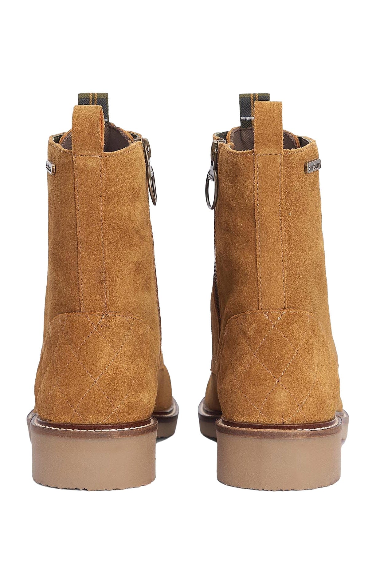 Barbour Alexandria Suede Leather Boots - Camel