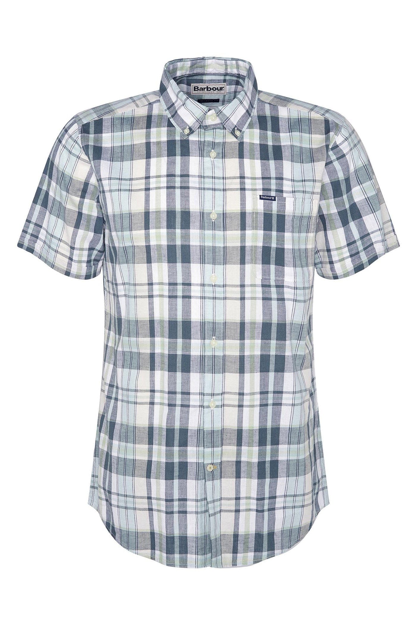 Barbour Alford Tailored Short Sleeve Shirt - Classic White