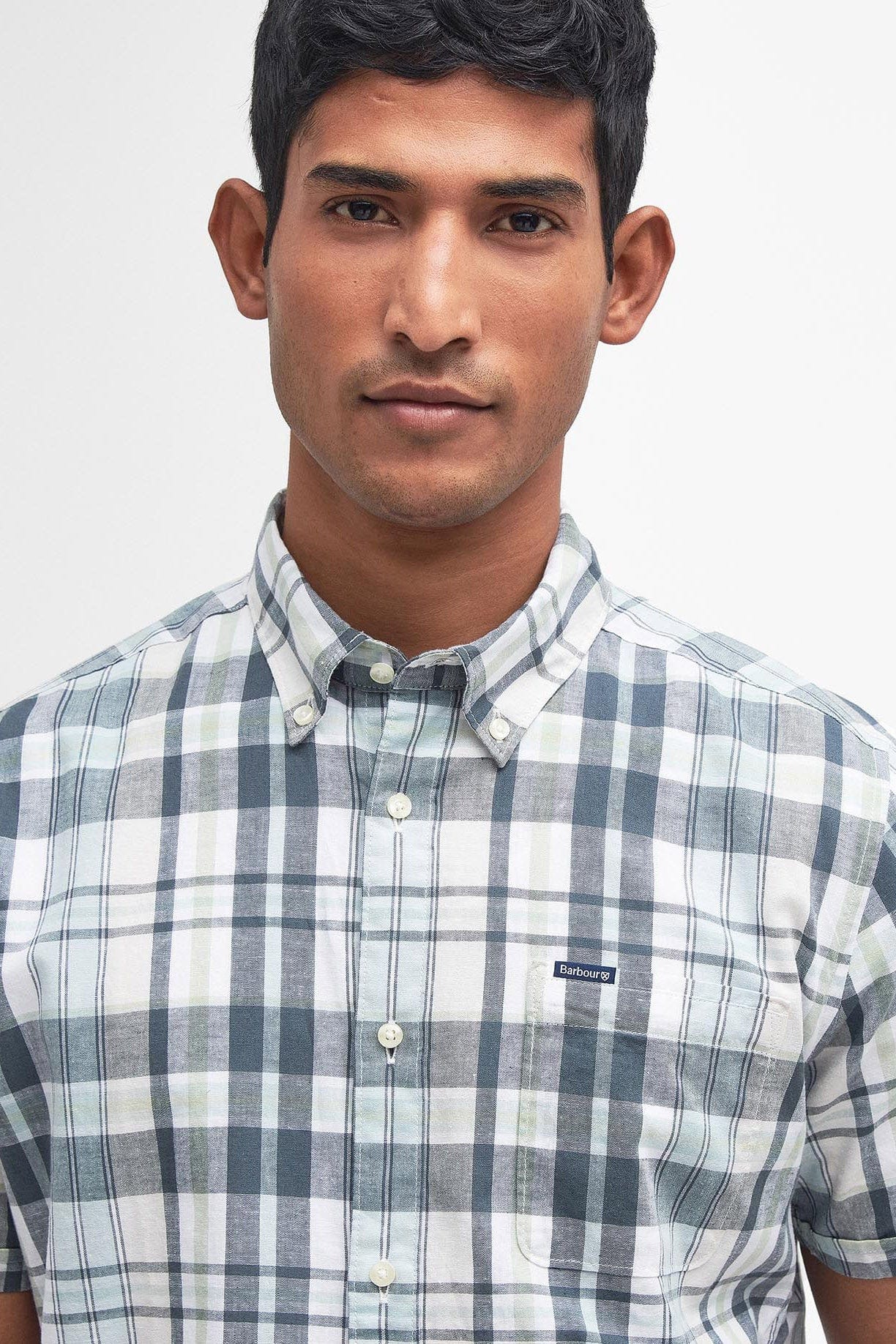 Barbour Alford Tailored Short Sleeve Shirt - Classic White