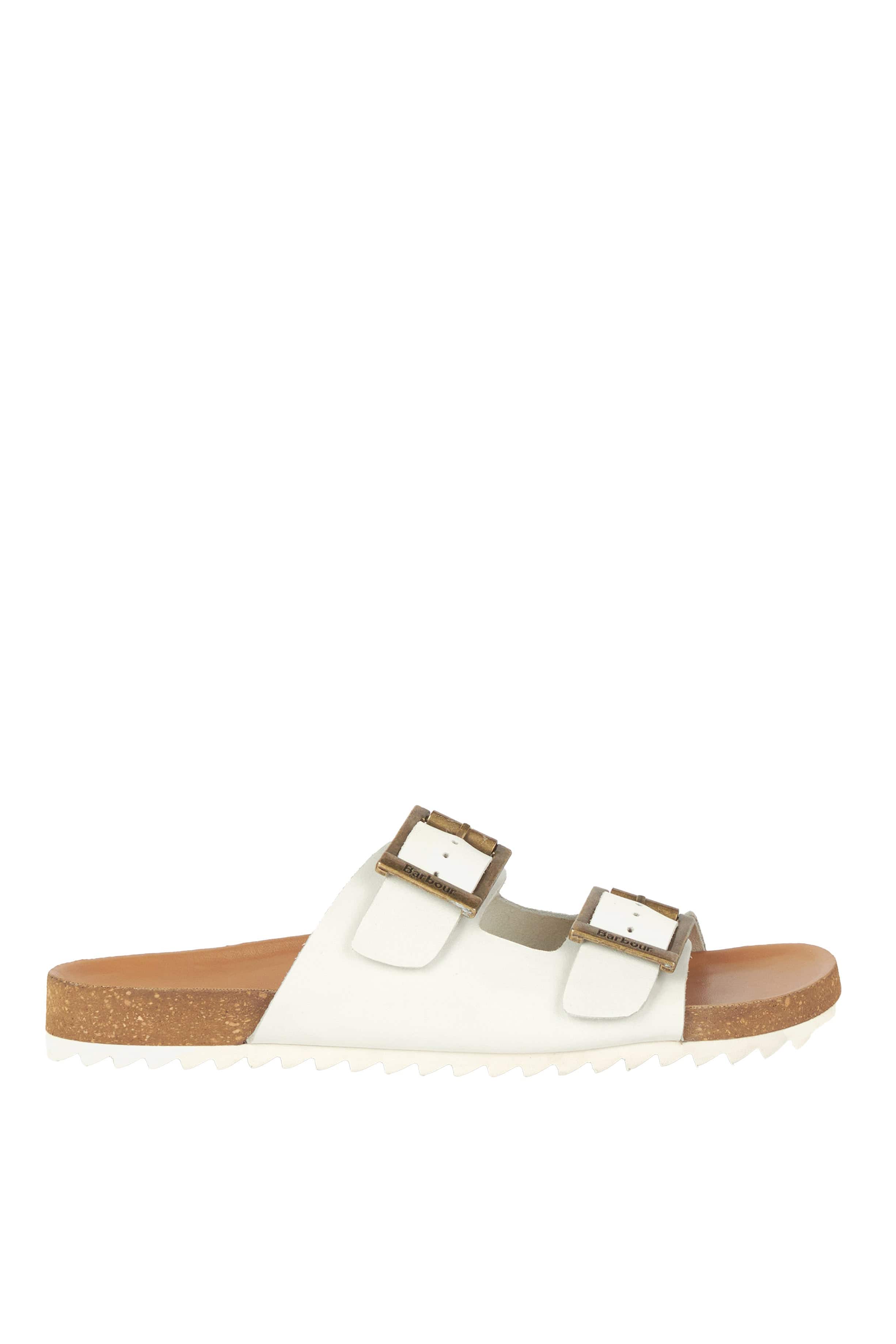 Barbour Allegra Two Strap Sandals - White