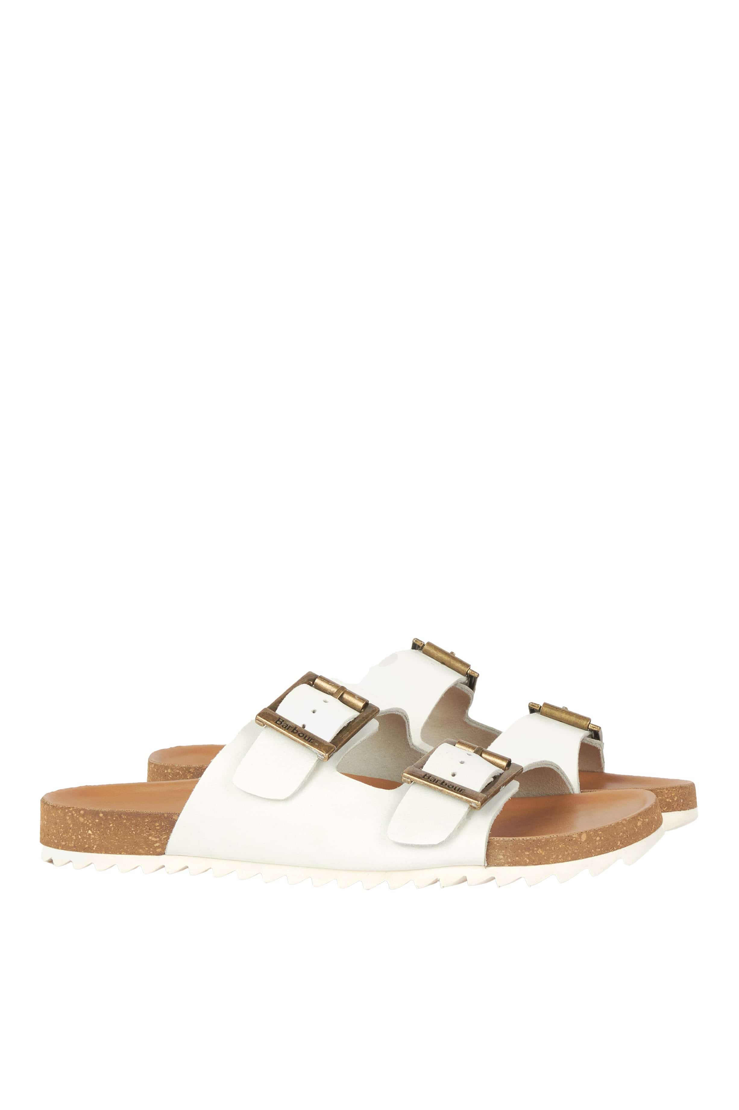 Barbour Allegra Two Strap Sandals - White