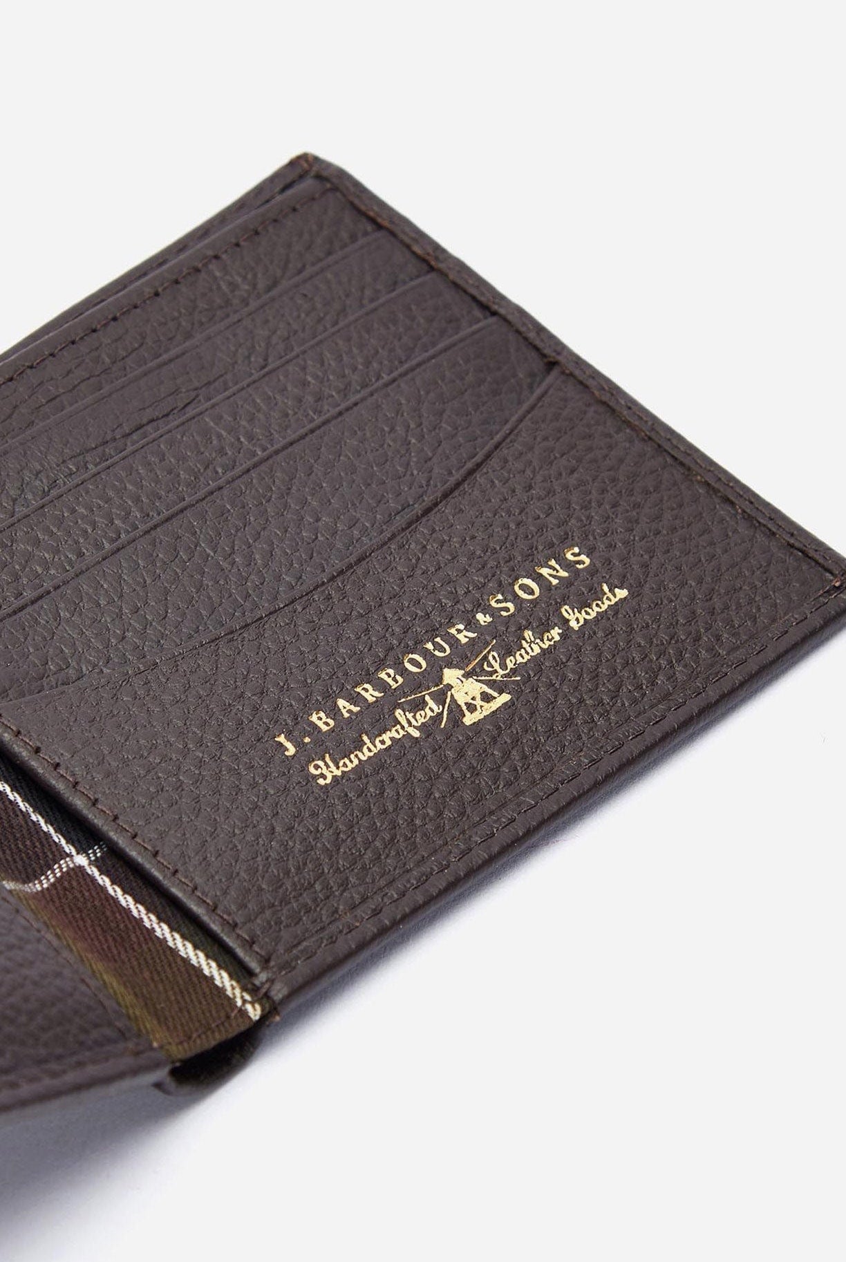 Barbour Amble Leather Billfold Wallet - Dark Brown MLG0007_BR71_OS