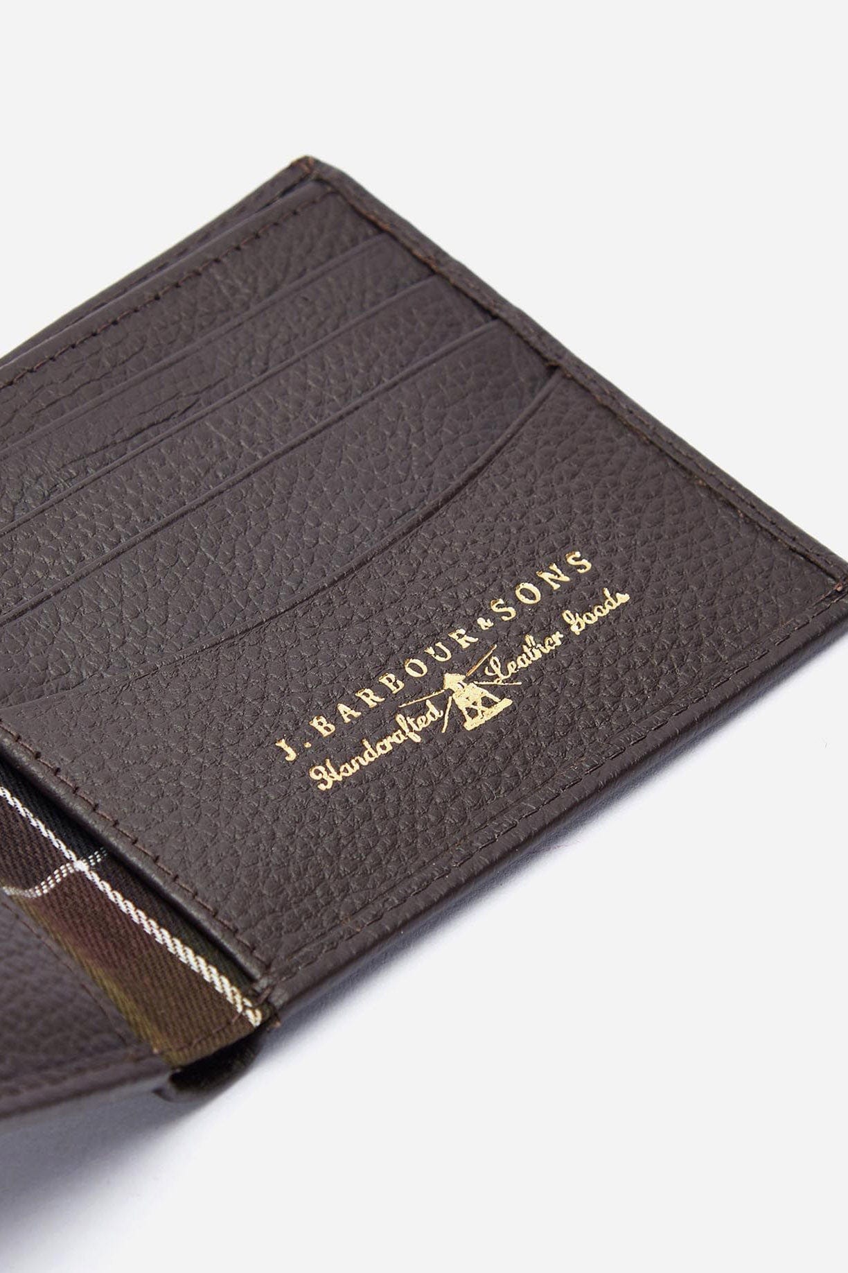 Barbour Amble Leather Billfold Wallet - Dark Brown MLG0007_BR71_OS