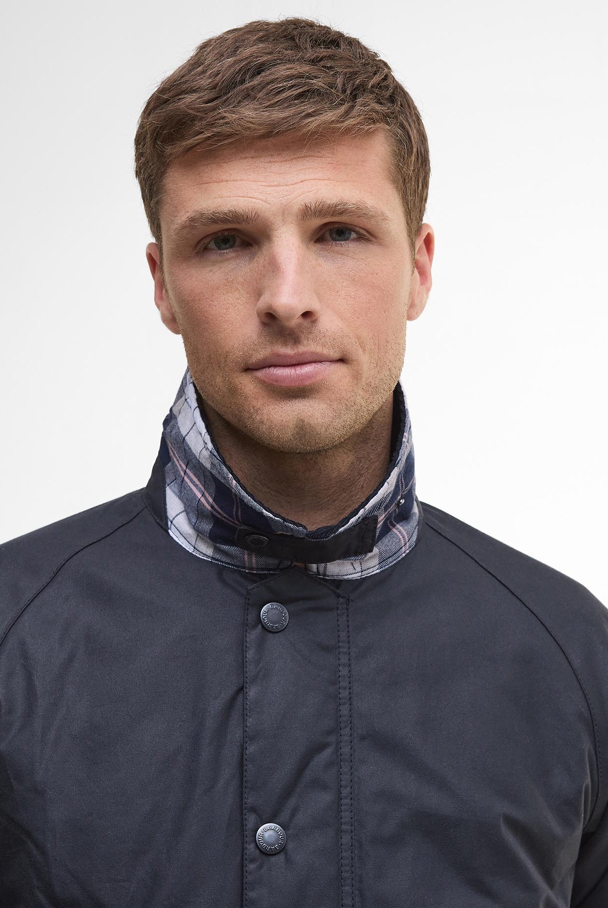 Barbour Ambleside Waxed Jacket - Navy