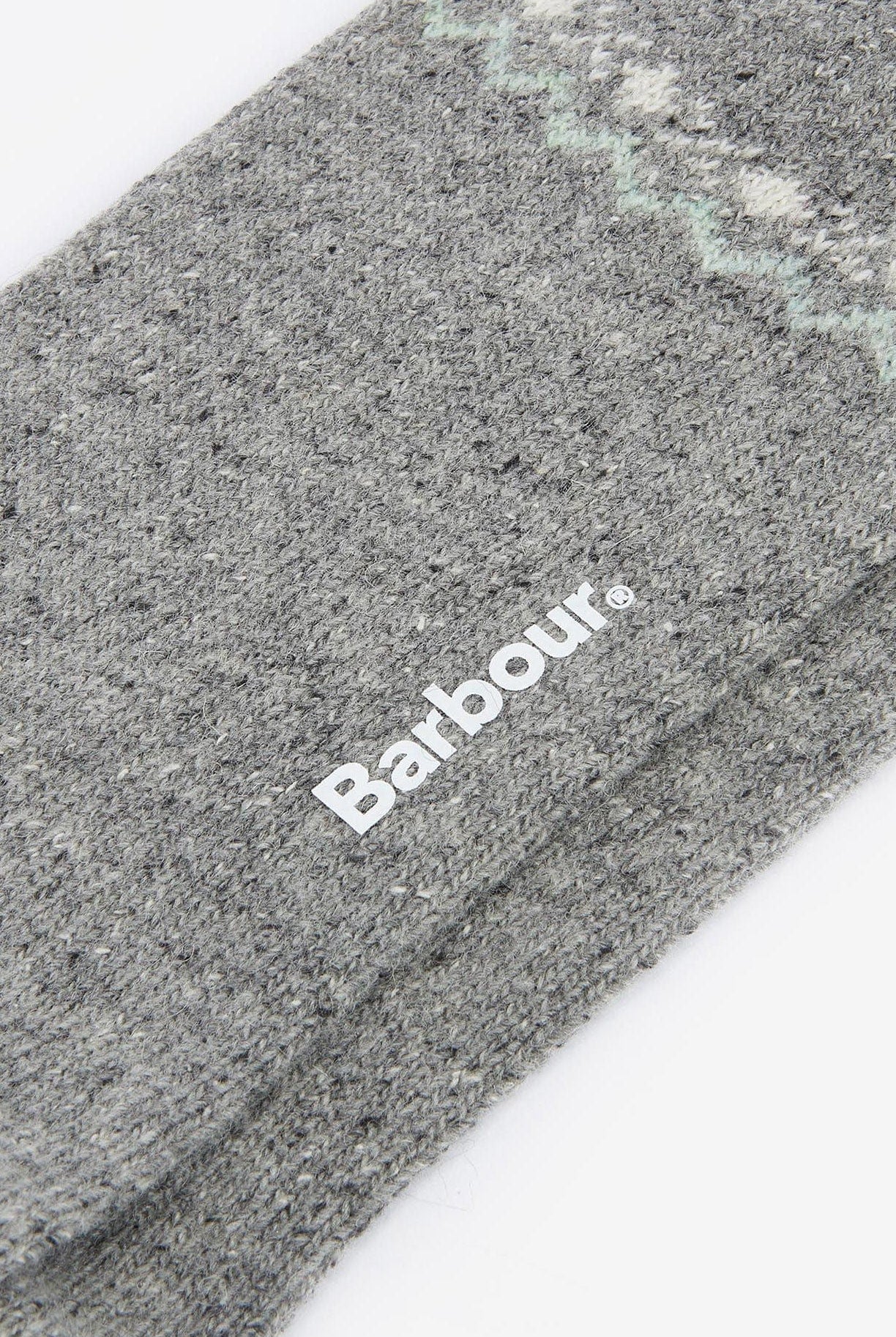 Barbour Anaise Fair Isle Sock - Mid Grey/Loden