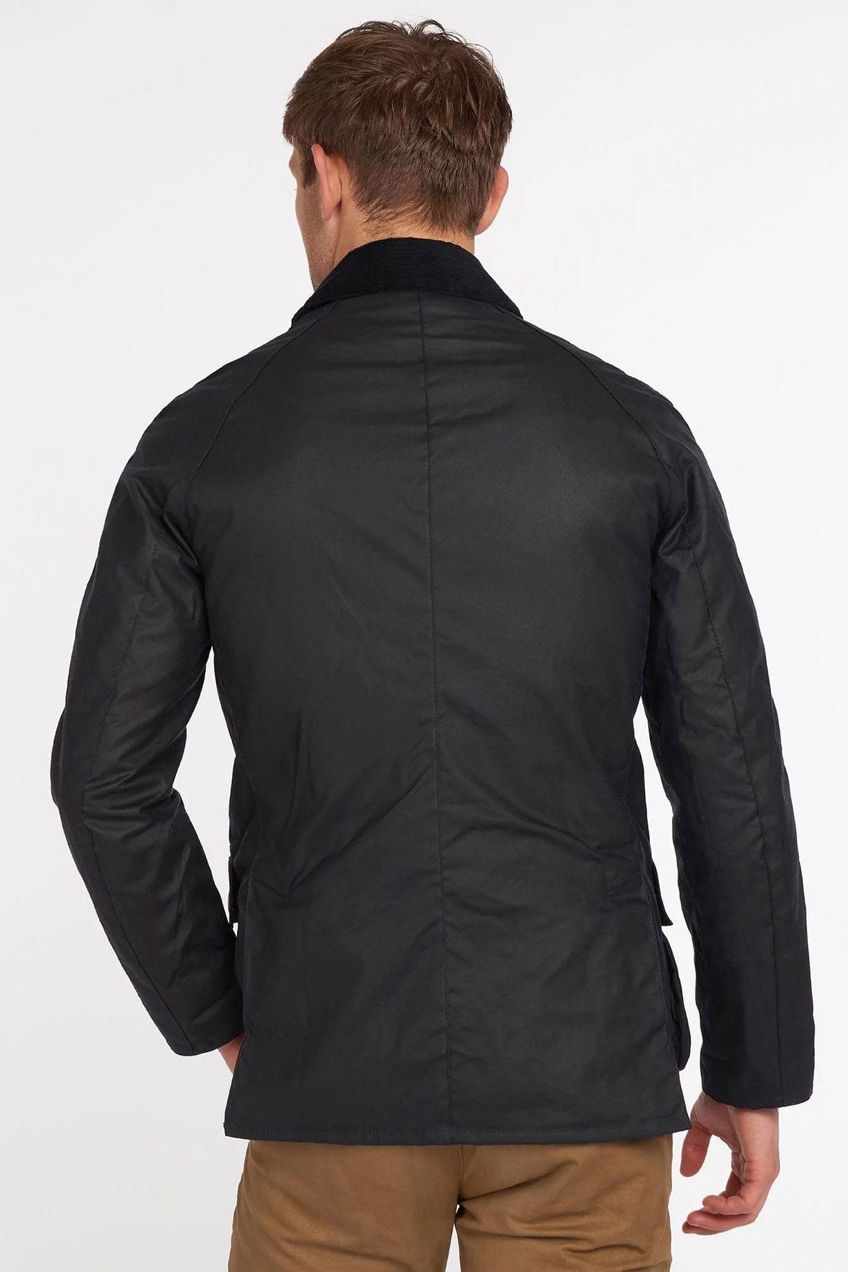 Barbour Ashby Wax Jacket - Navy