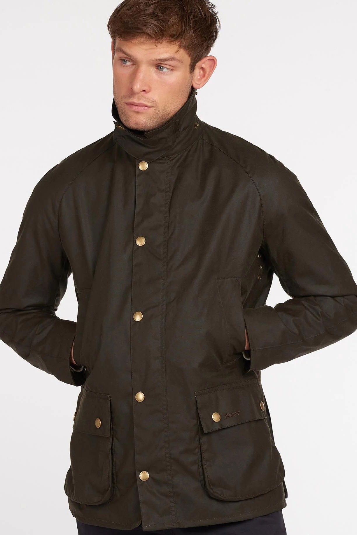 Barbour Ashby Wax Jacket - Olive