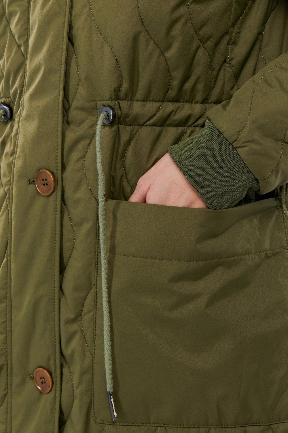 Barbour Astley Quilted Jacket - Dark Moss
