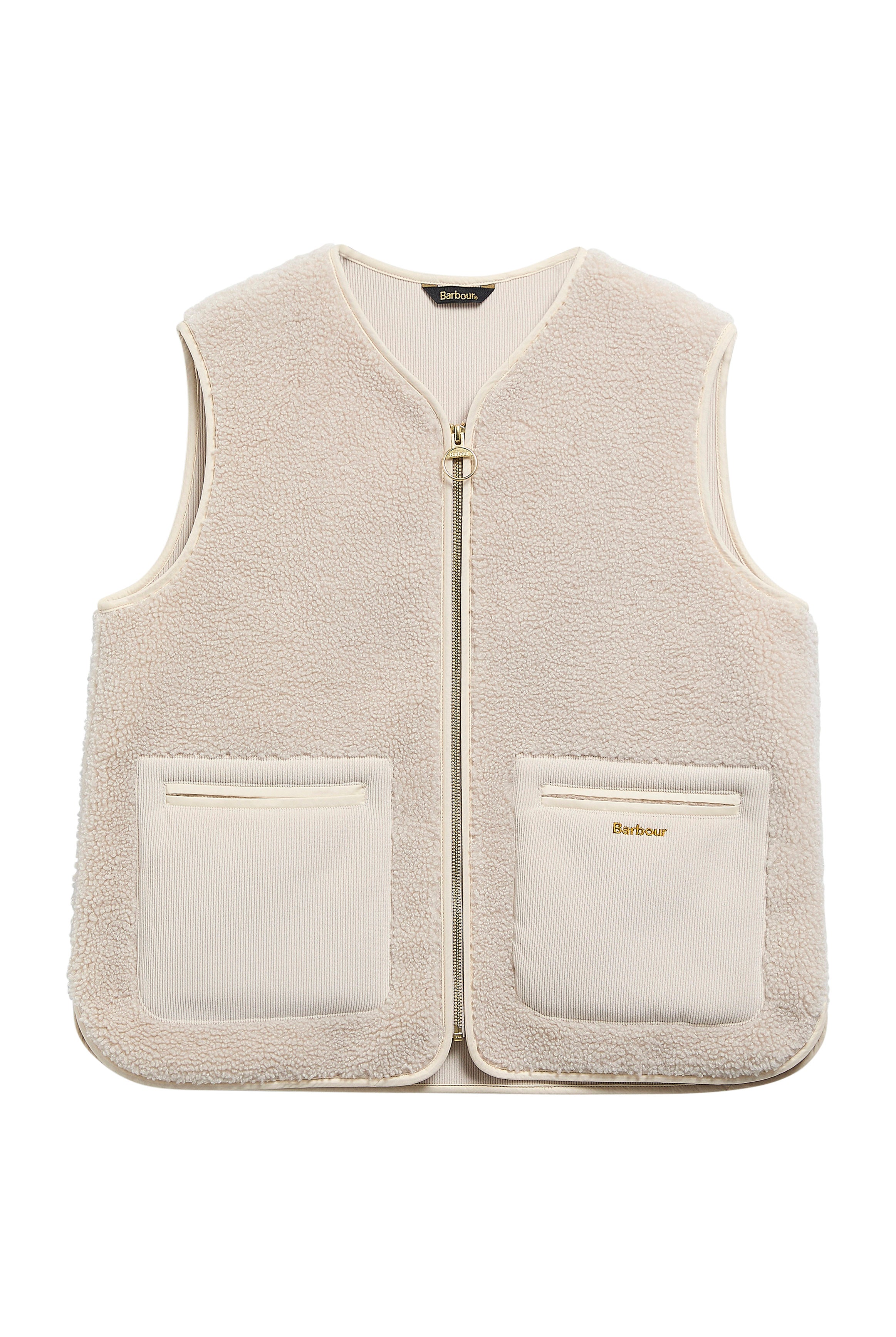 Barbour Bainford Fleece Gilet - Ecru