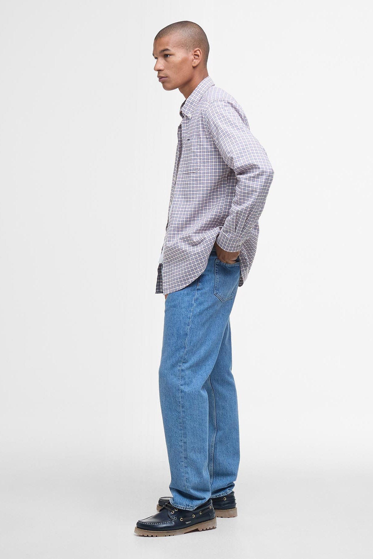 Barbour Banner Tailored Long Sleeve Shirt - Red