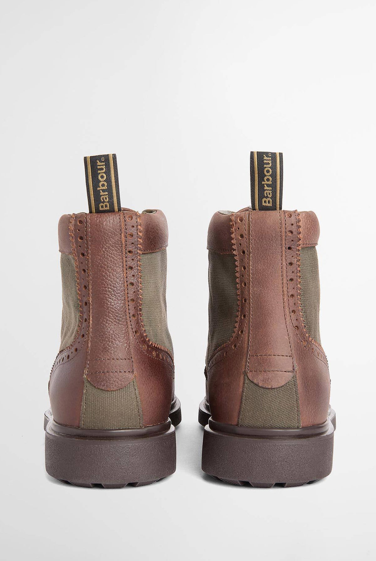 Barbour Barmoor Brogue Boot - Dark Brown