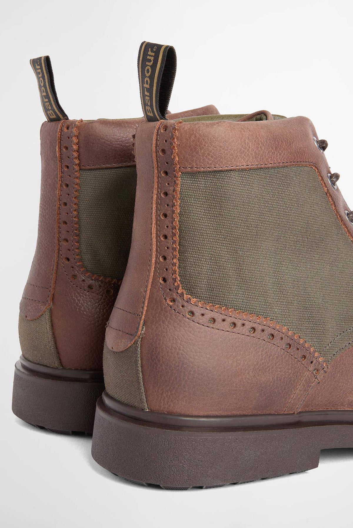 Barbour Barmoor Brogue Boot - Dark Brown